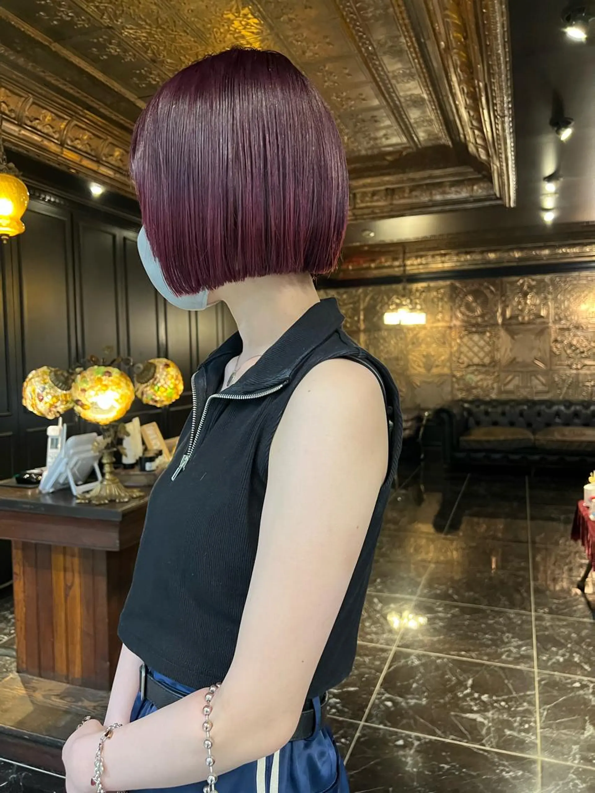 ミディアム ヘアカラー 圧倒的デザイン力 店長🎨RENAのヘアスタイル