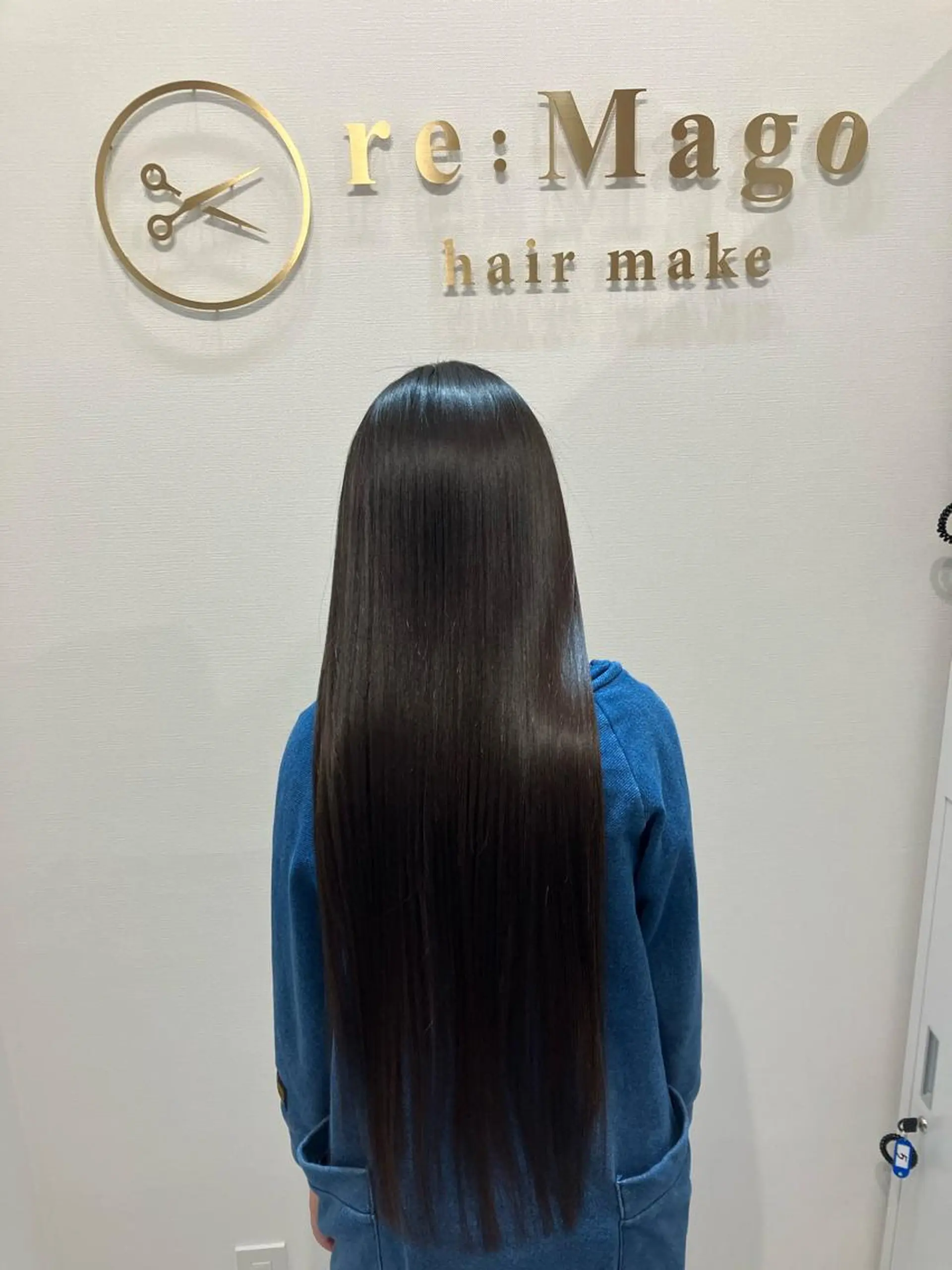 ロング カラー ヘアアレンジ キッズ 横浜関内髪質改善 re:Magoのヘアスタイル