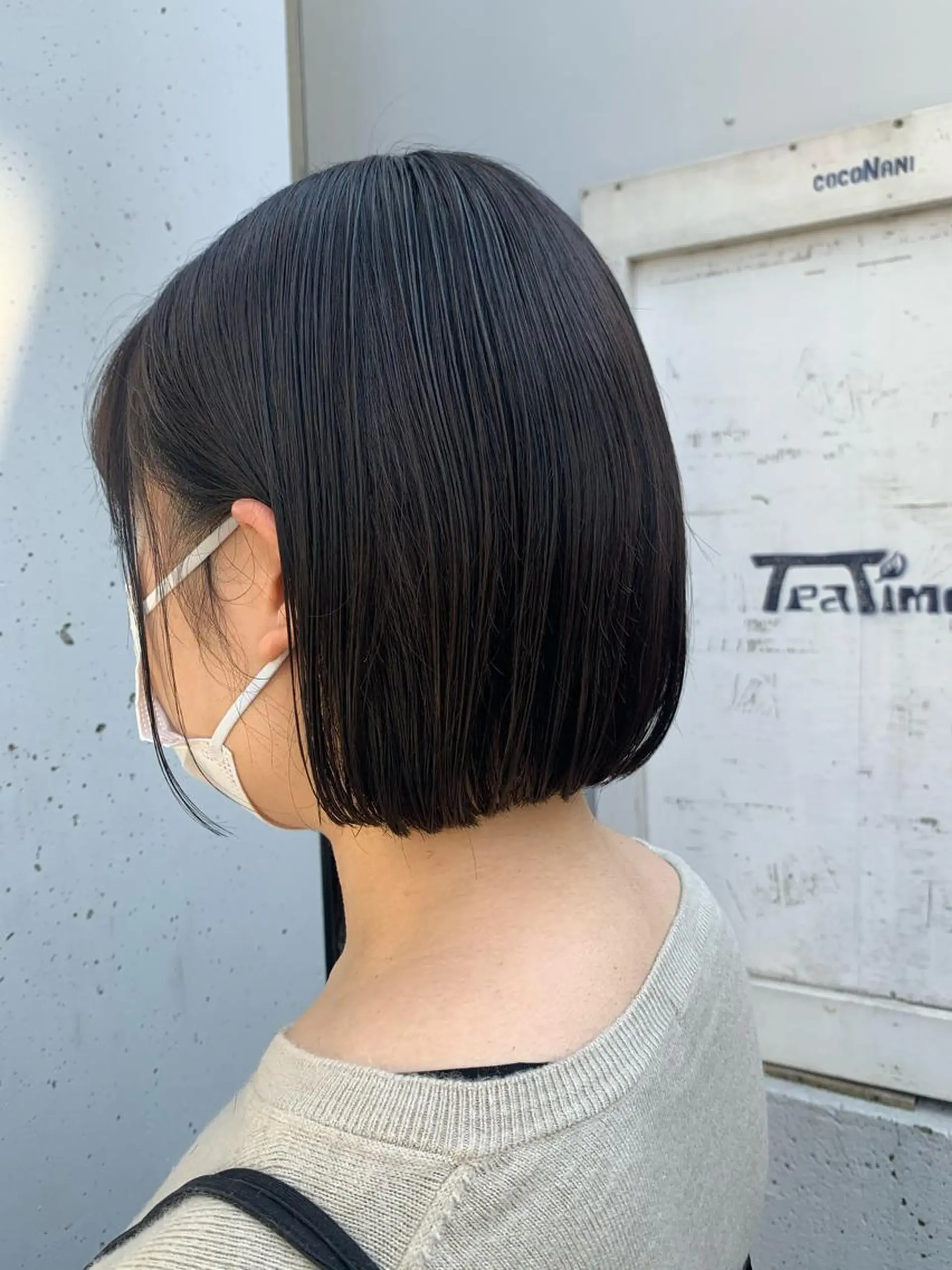ショート カラー ショートボブ アッシュ 透明感カラー ダークアッシュ ボブ 似合わせカラー🫶 小川千波のヘアスタイル
