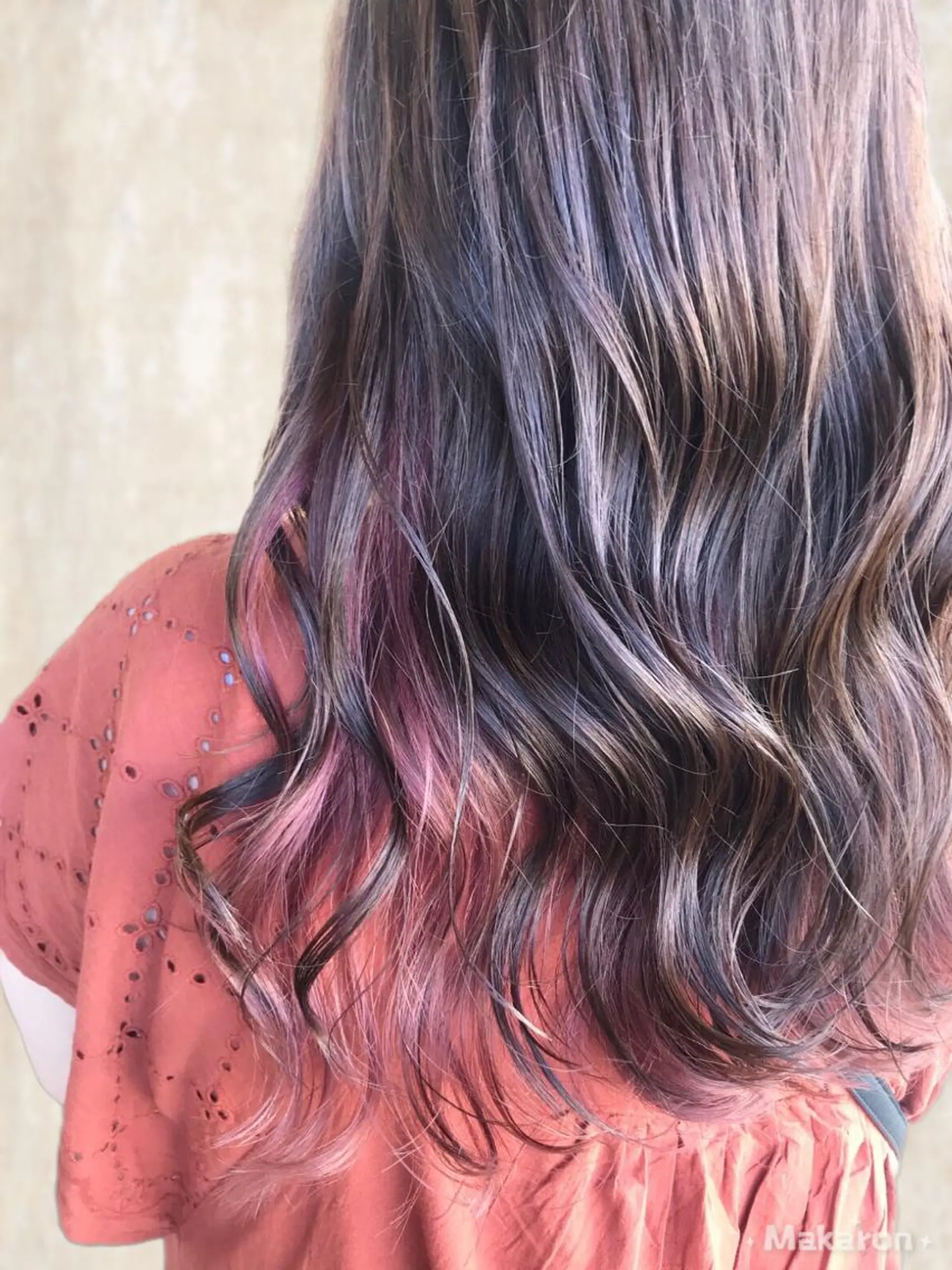 ロング アッシュ hair works raptureのヘアスタイル