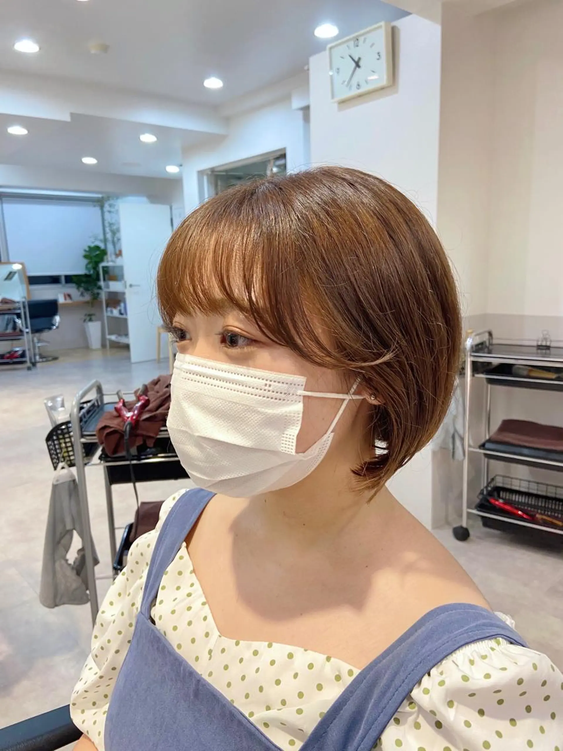 ショート カラー 山下夕月 ショート🫧ボブのヘアスタイル