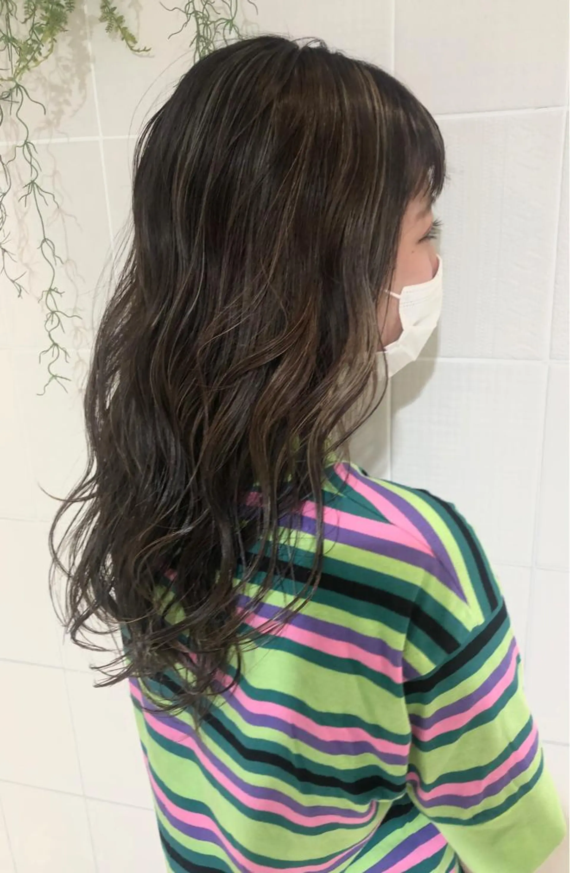 ロング ヘアカラー まつげ兼任しもさこ 🌟レイヤー得意のヘアスタイル