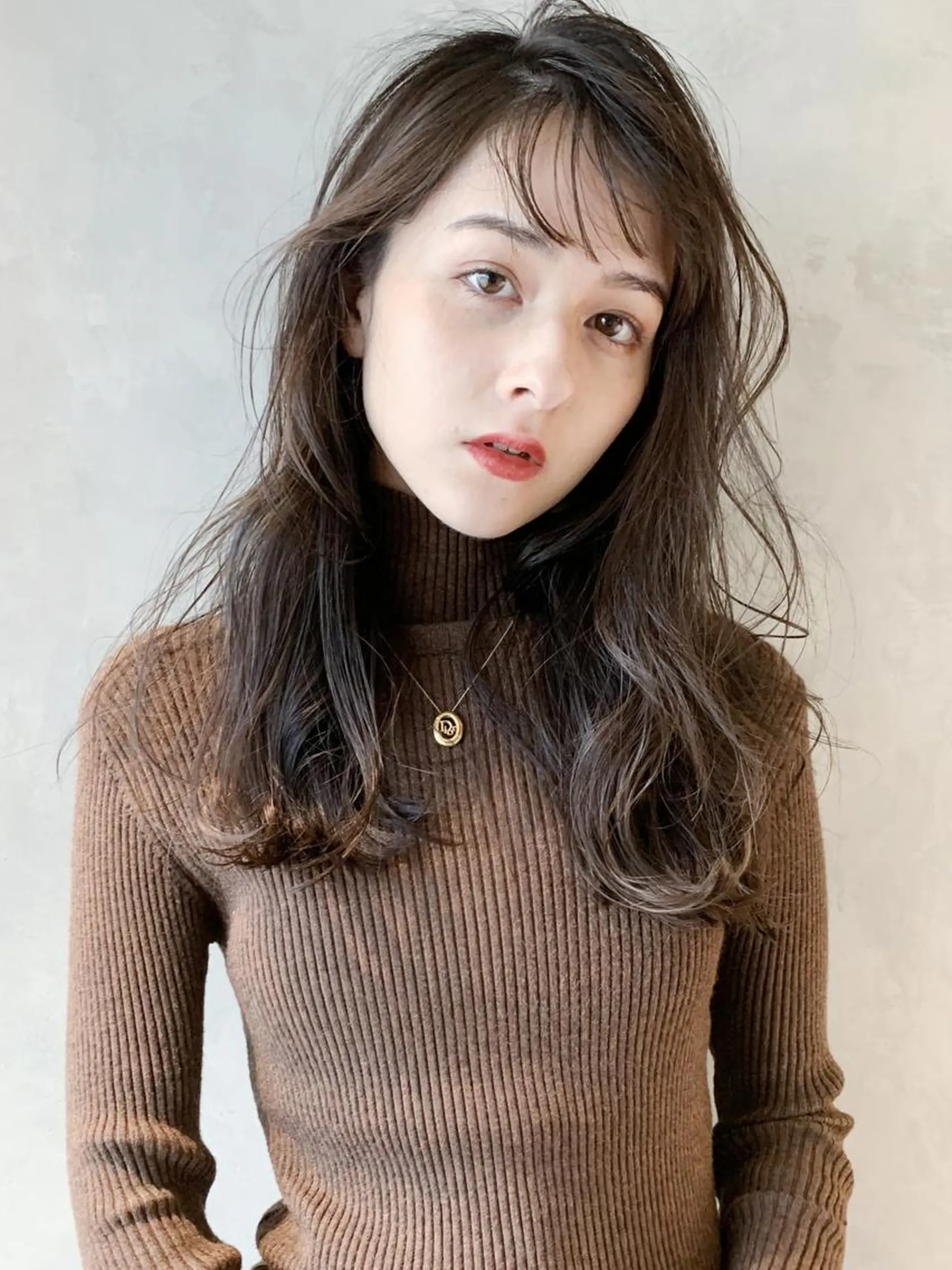 セミロング カラー パーマ ヘアアレンジ ITbyALBUM 中野店のヘアスタイル