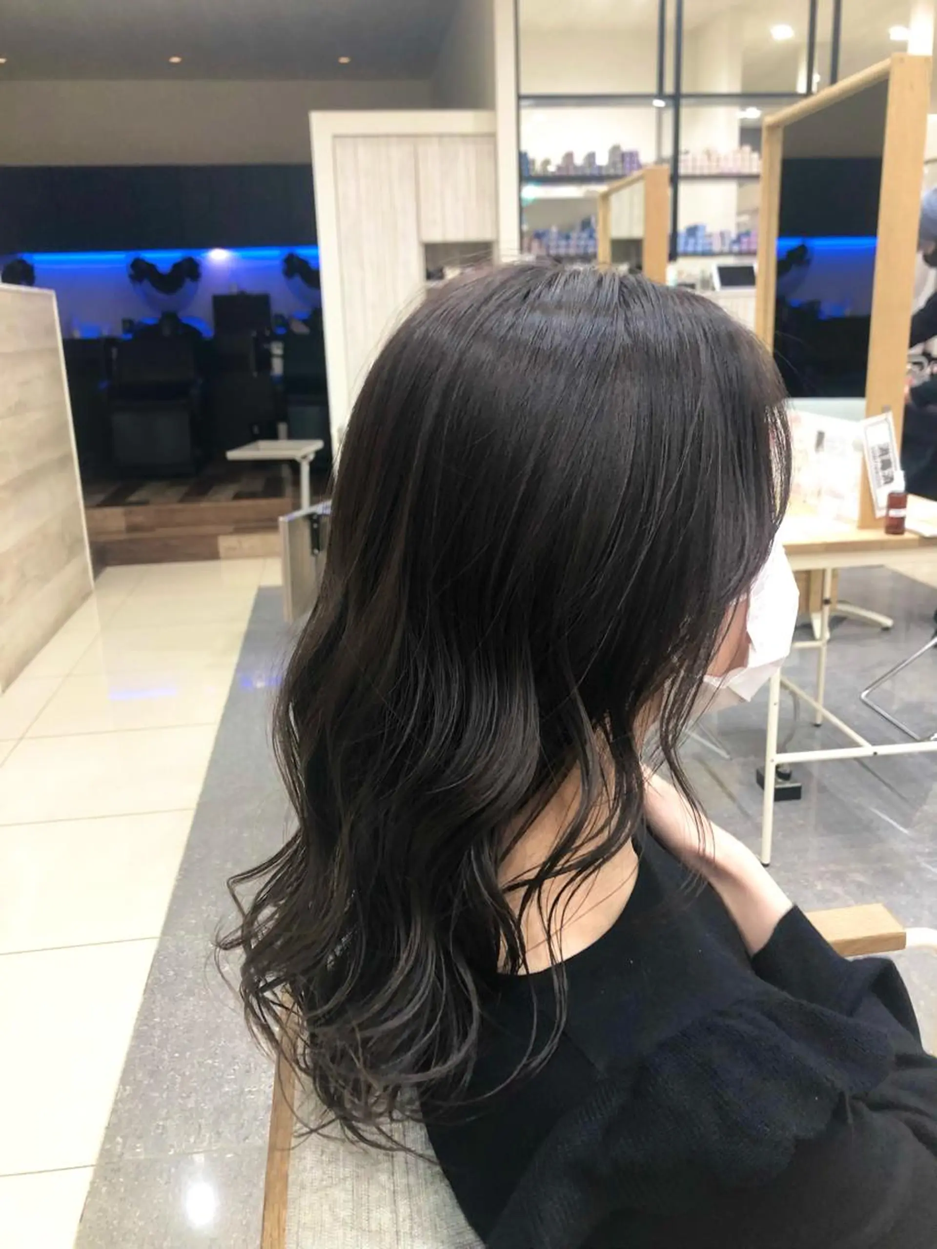 セミロング 太白区/白髪ぼかし ハイライト/千葉達人のヘアスタイル