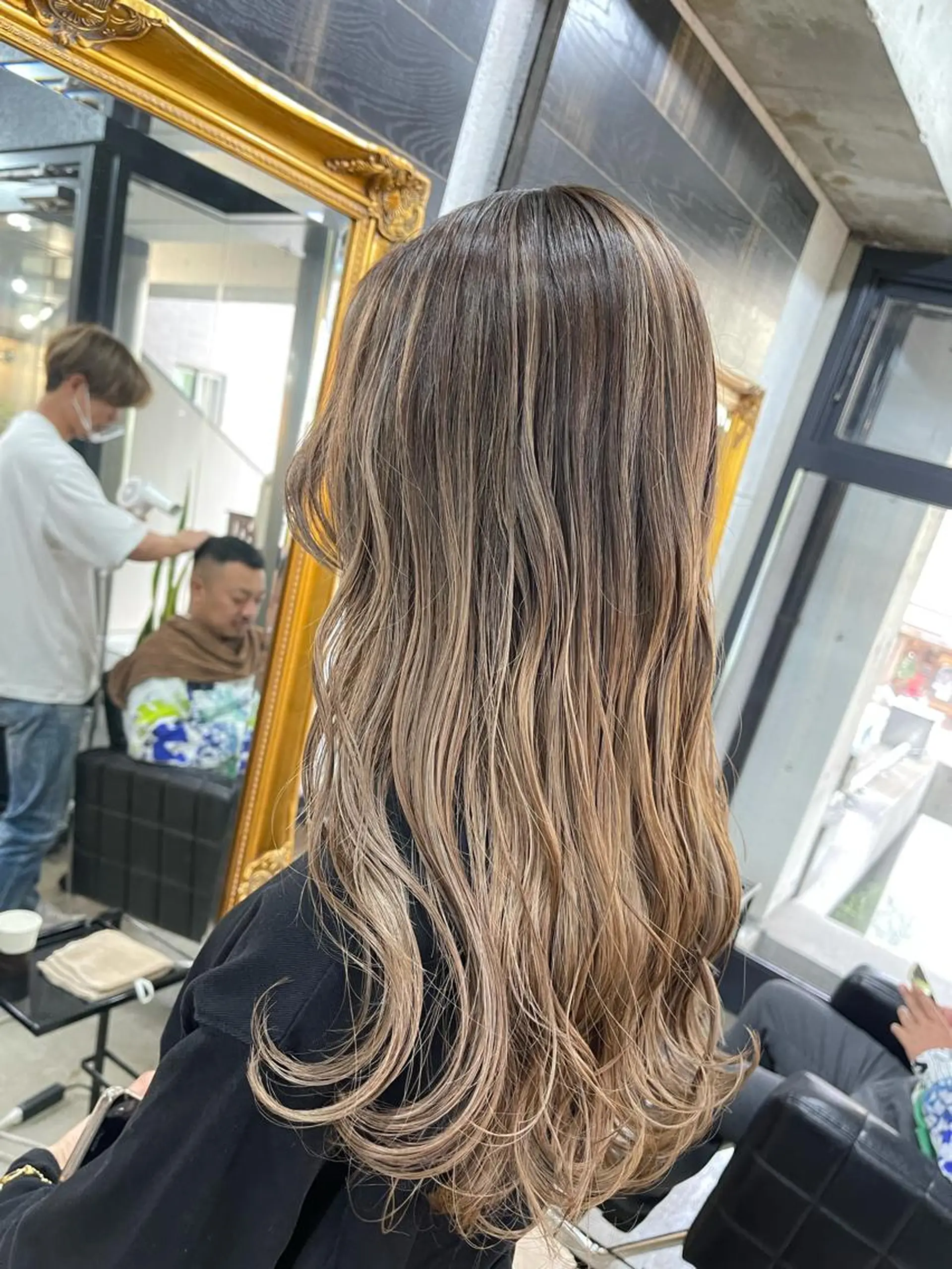 ロング カラー ハイライトカラー ハイライト Reb_keiji 👑小倉圭司のヘアスタイル