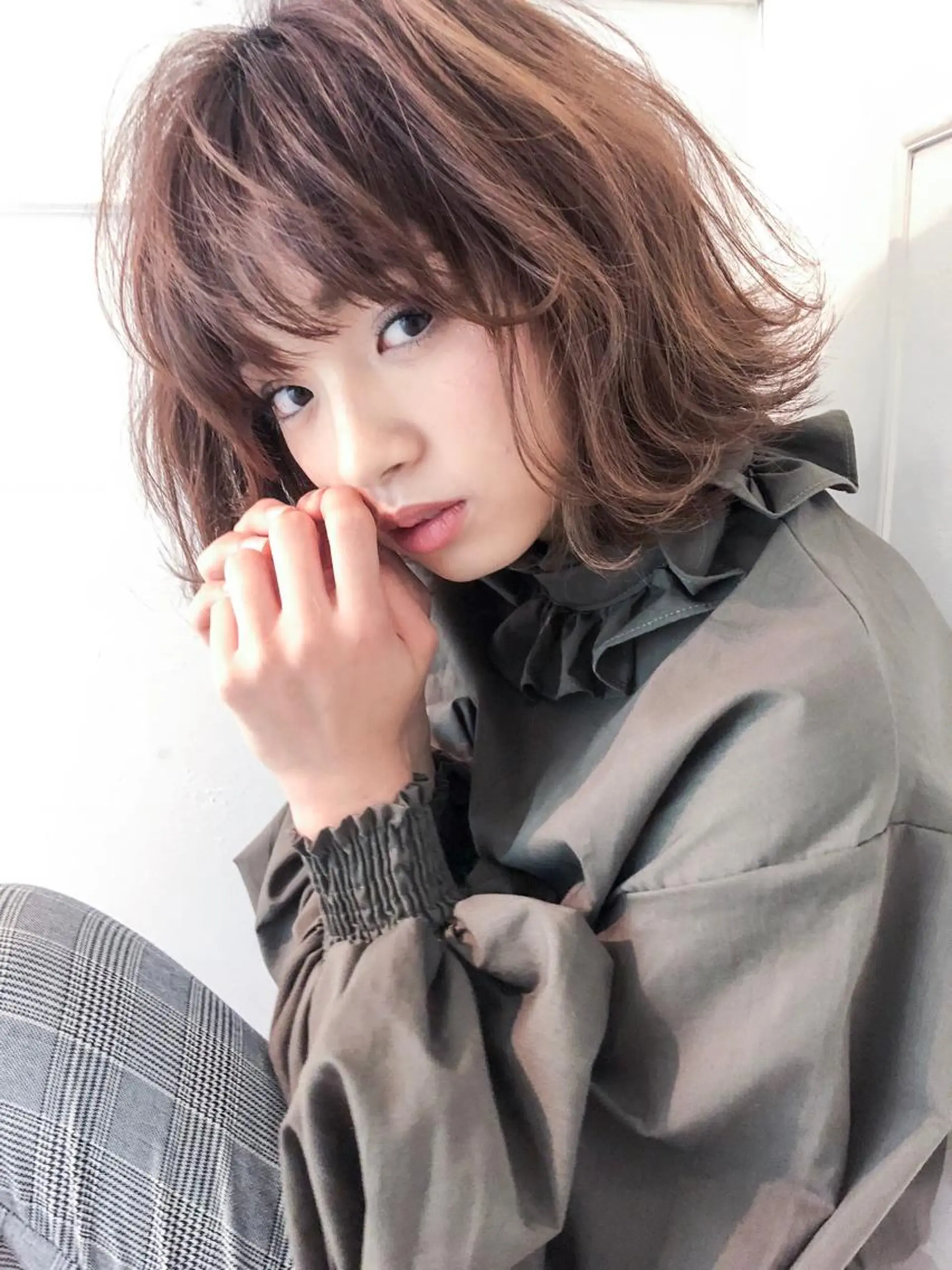 ミディアム 外ハネヘア 【髪質改善】 川津翔太のヘアスタイル