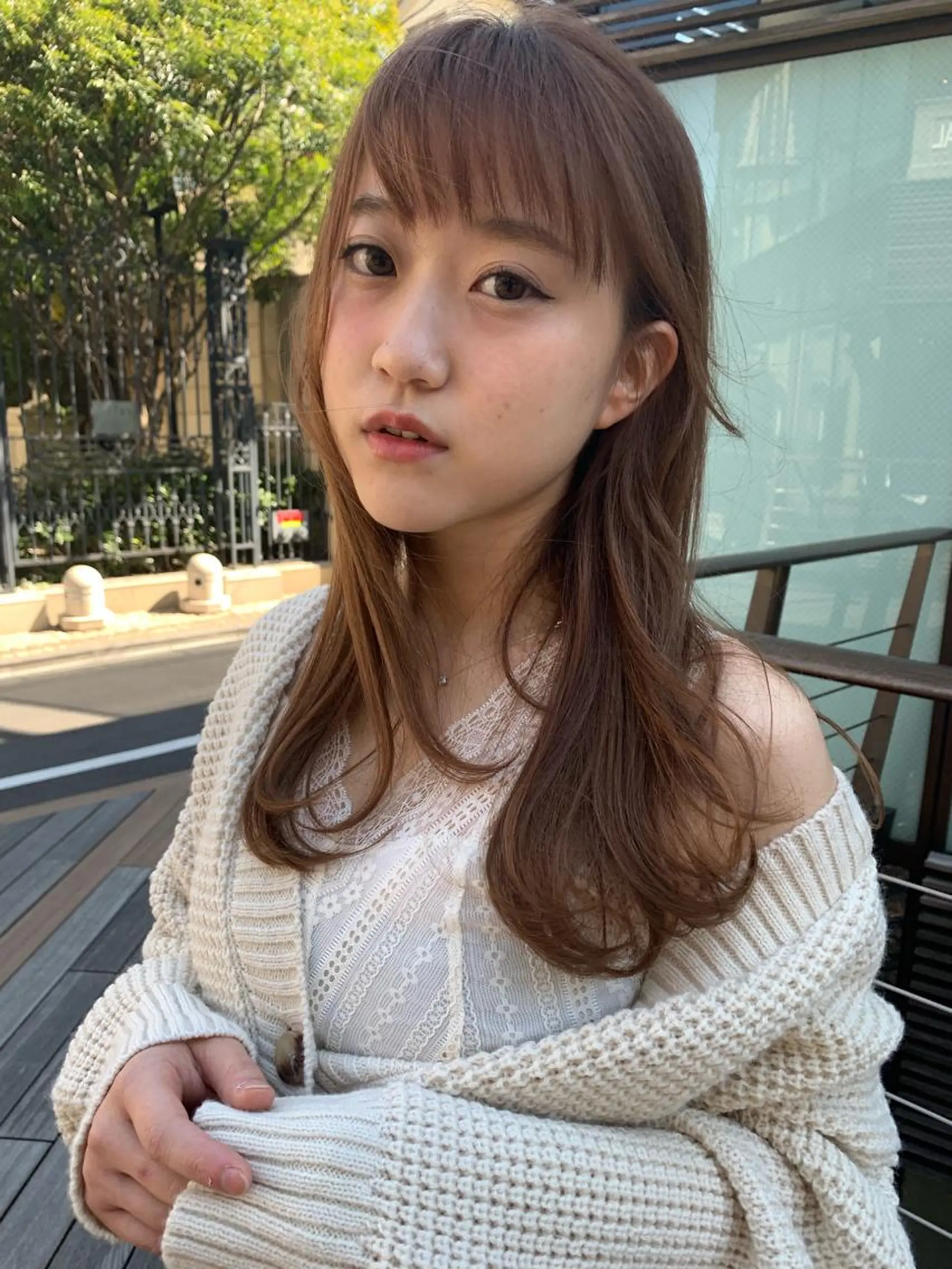 ロング カラー トリートメント 甲斐 敢のヘアスタイル