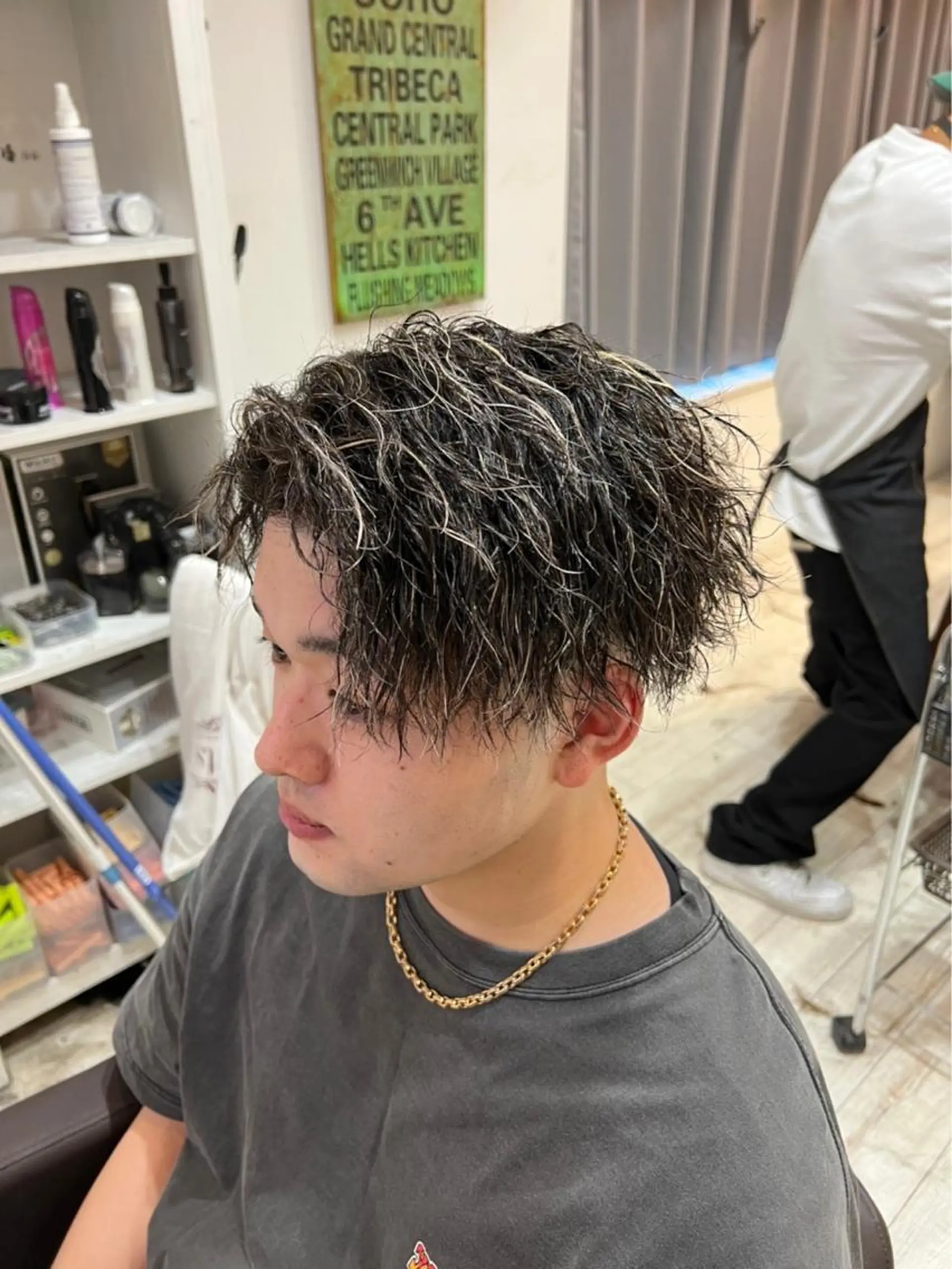 ショート パーマ メンズ 💈men's💈 satoru中目黒のヘアスタイル