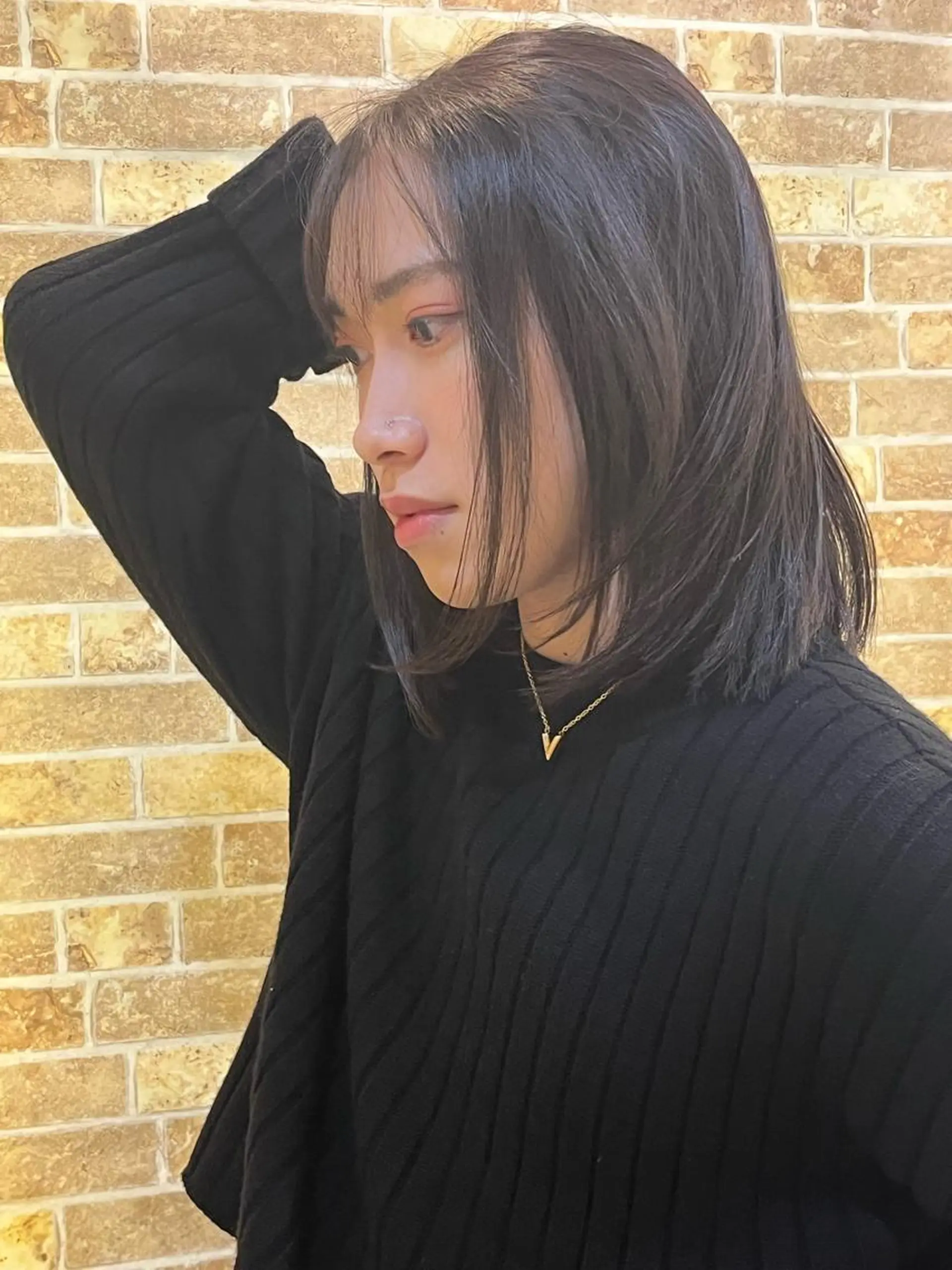 ミディアム パーマ カット 縮毛矯正 トータルビューティー K:R鶴川のヘアスタイル