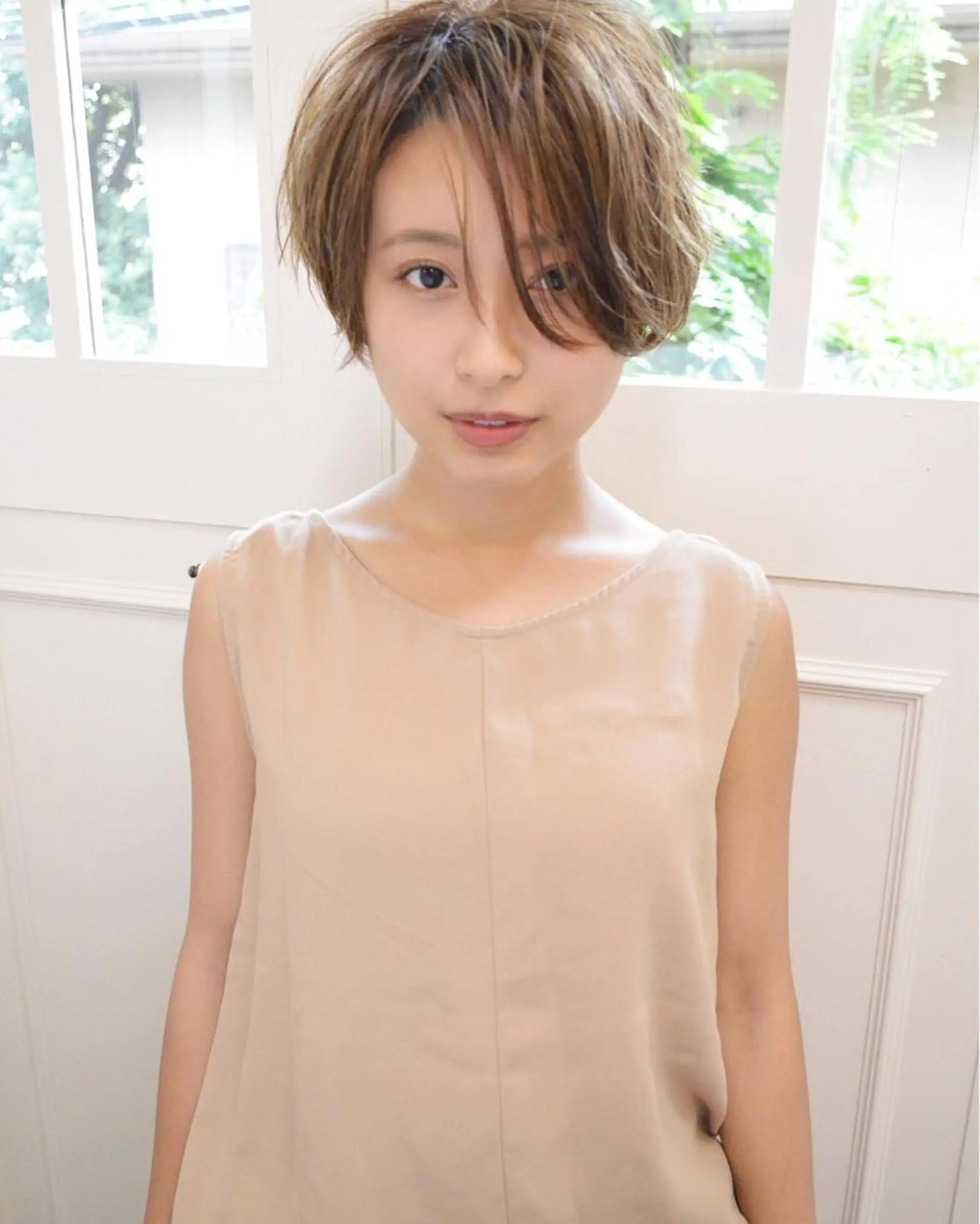 ショート カラー パーマ 小顔ショート✁ ⁂Yukari⁂のヘアスタイル