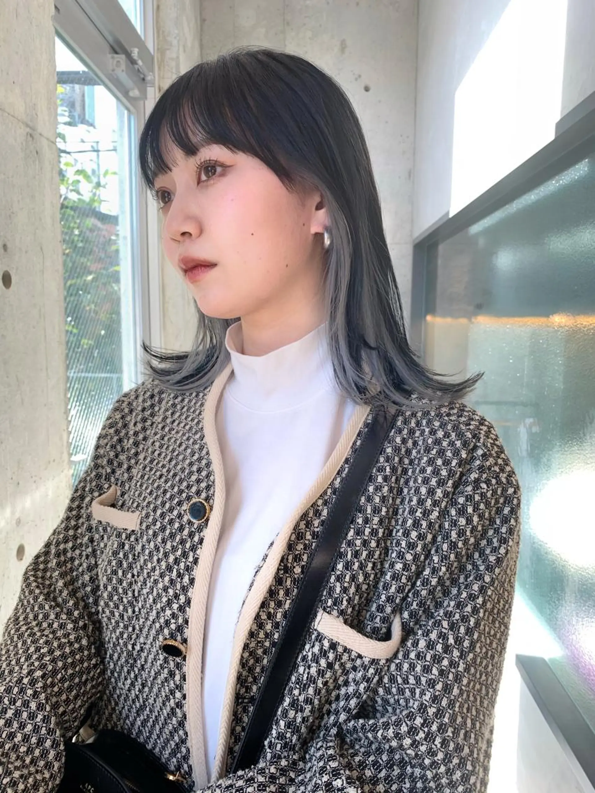 ミディアム カラー インナーカラー カット 縮毛矯正 sakoda shunkiのヘアスタイル