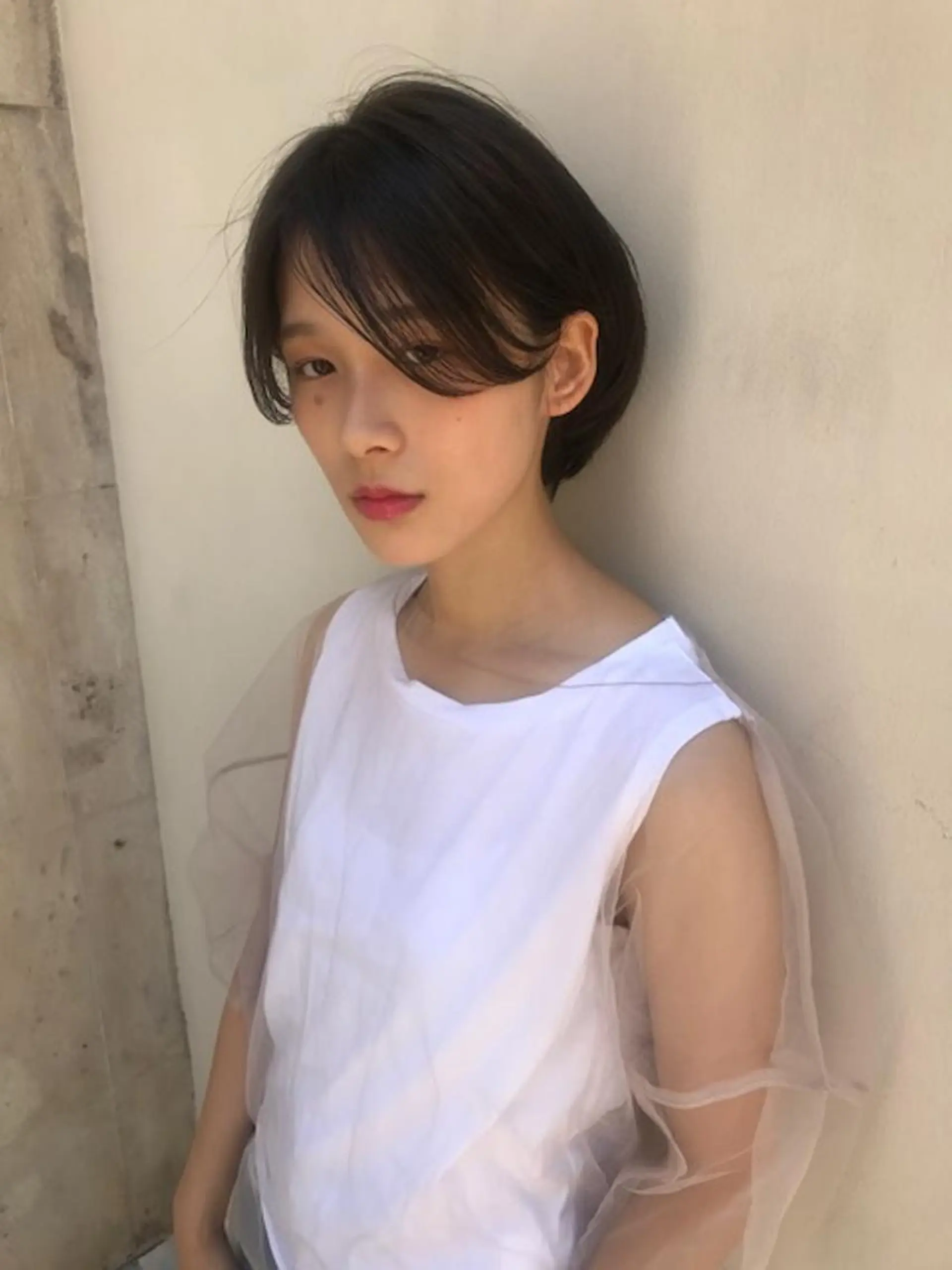 ショート カラー パーマ 羽田 ひろむのヘアスタイル