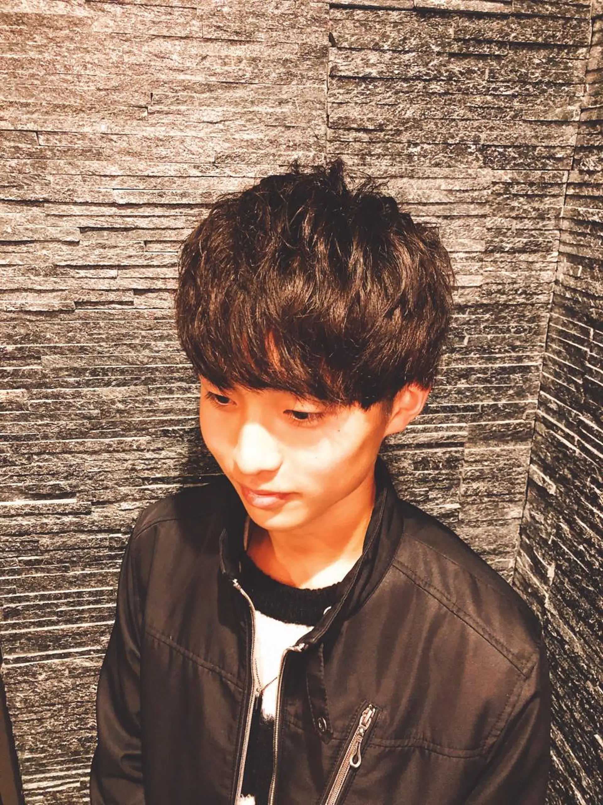 セミロング メンズ ✨メンズカット 無料‼️✨土尾快斗のヘアスタイル