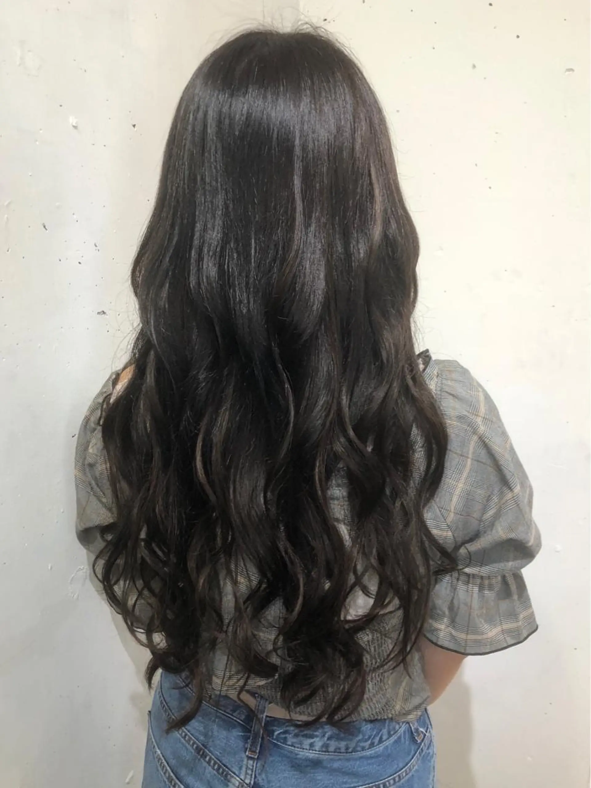 ロング カラー パーマ ヘアアレンジ シールエクステ エクステ カット エクステ ヘアセット 八巻 晴香のヘアスタイル