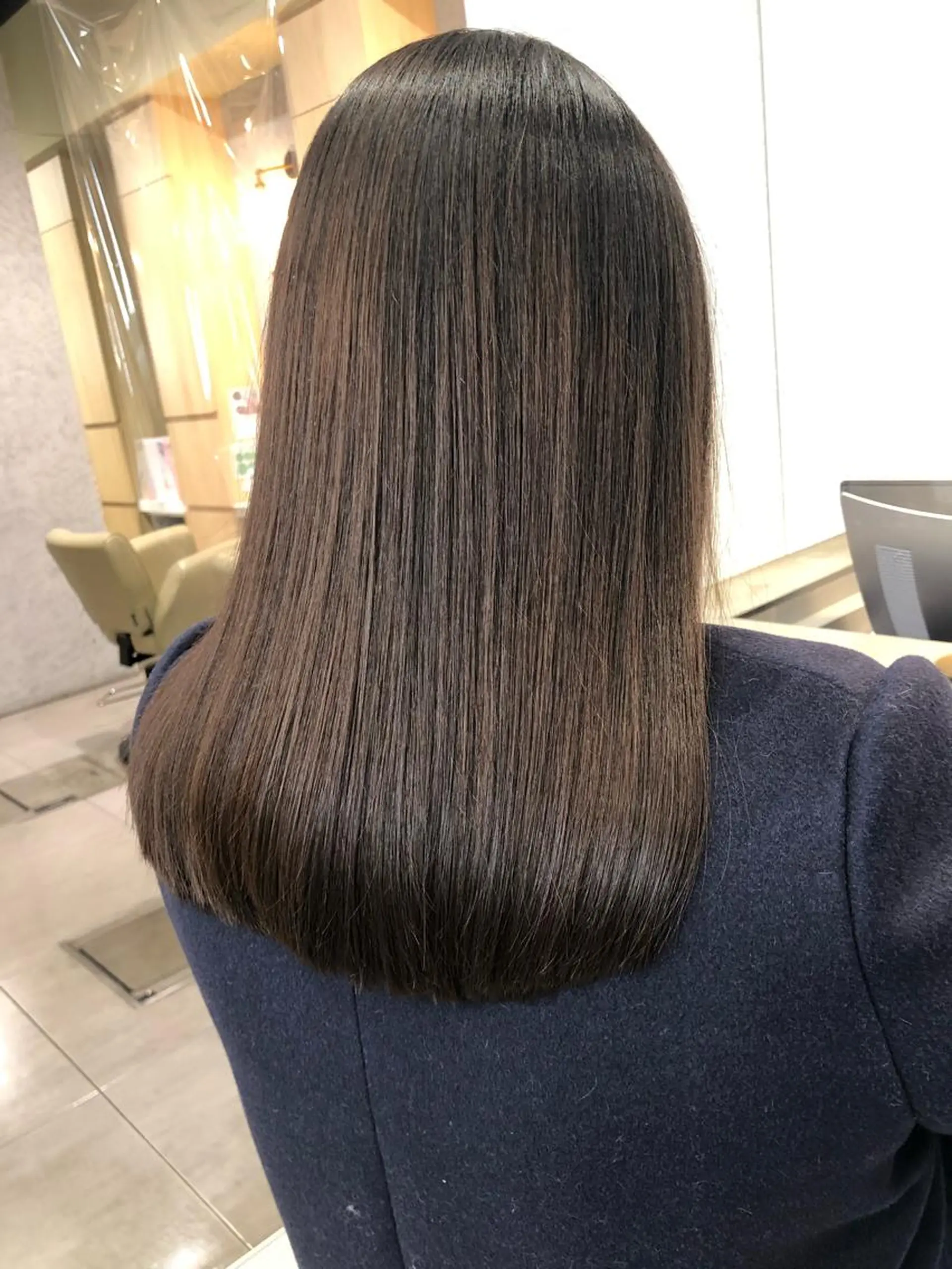 ミディアム ヘアカラー 縮毛矯正 トリートメント 【髪質改善特化･ 福田航洋】のヘアスタイル