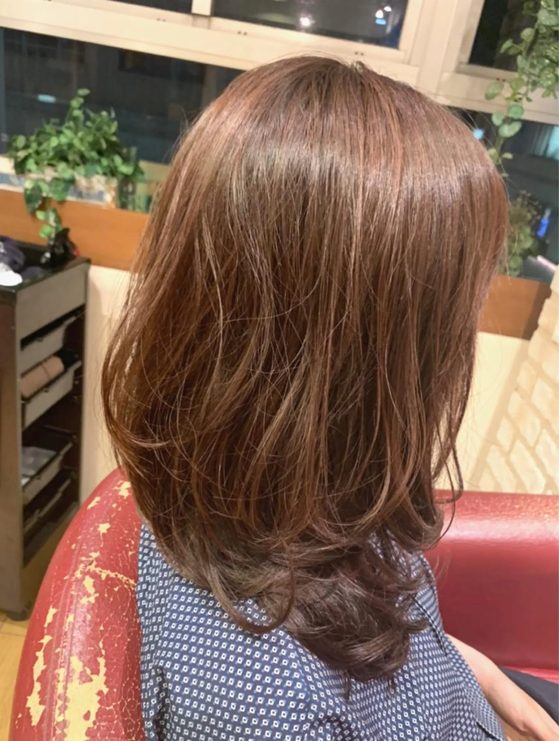 セミロング カラー レイヤーカット ウルフカット ウルフレイヤー SALOWIN GINZA所属・✨ツヤ髪デザイナー ✨ひかり✨のヘアスタイル