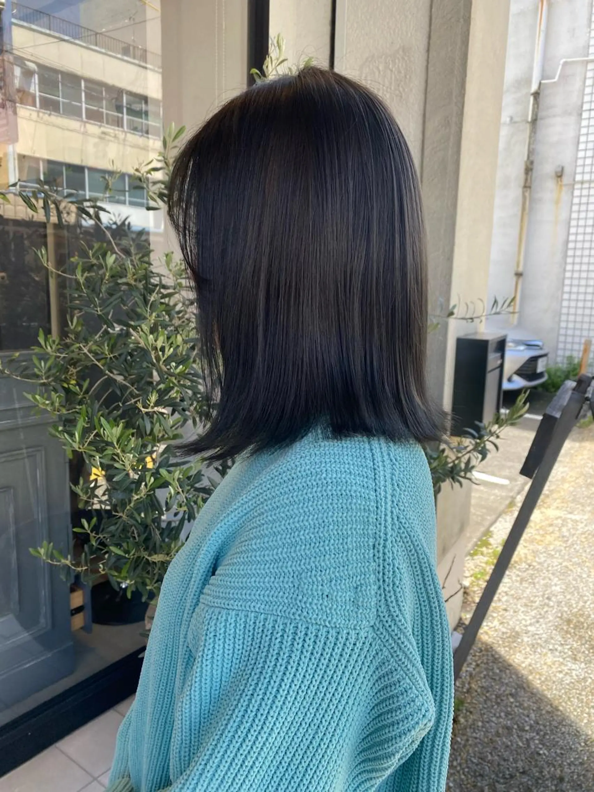 ミディアム アッシュ アッシュグレー 小野田 航己のヘアスタイル