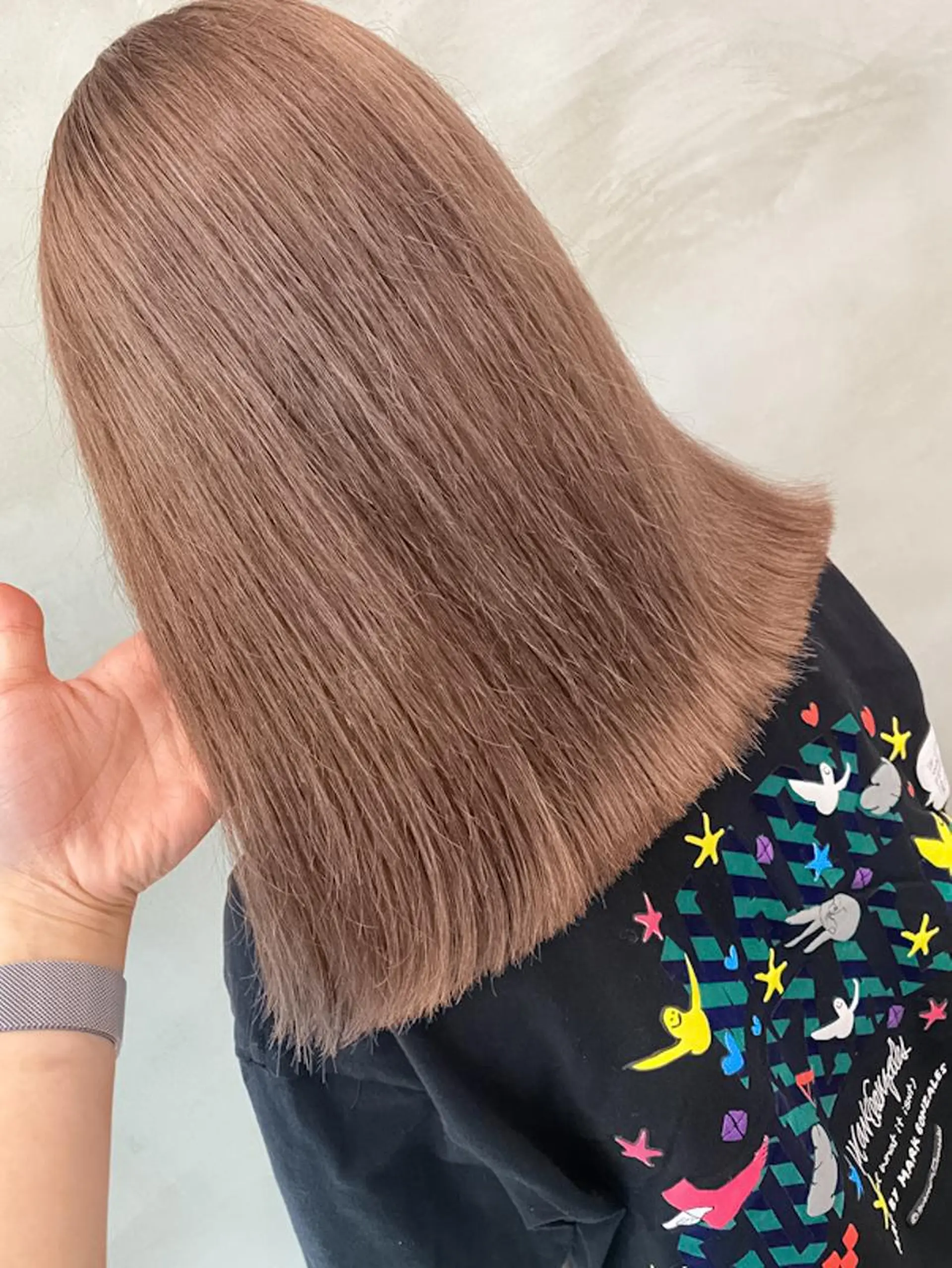 ミディアム カラー ベージュカラー ピンクカラー ピンクベージュ ヘアカラー トリートメント 🫧透明感カラー🫧 OIKAWAのヘアスタイル