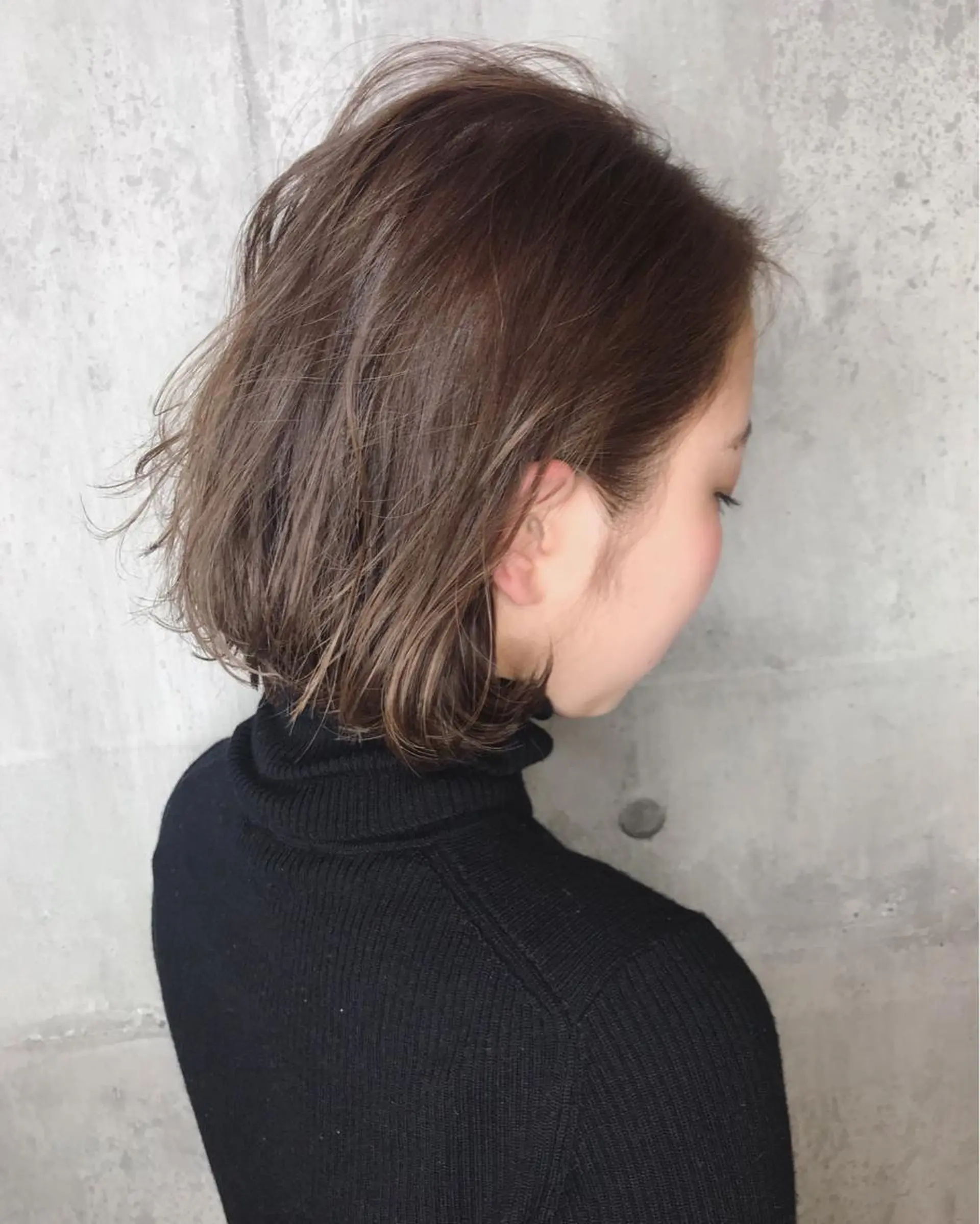 ショート カラー 切りっぱなしボブ ボブ 田室 和幸のヘアスタイル