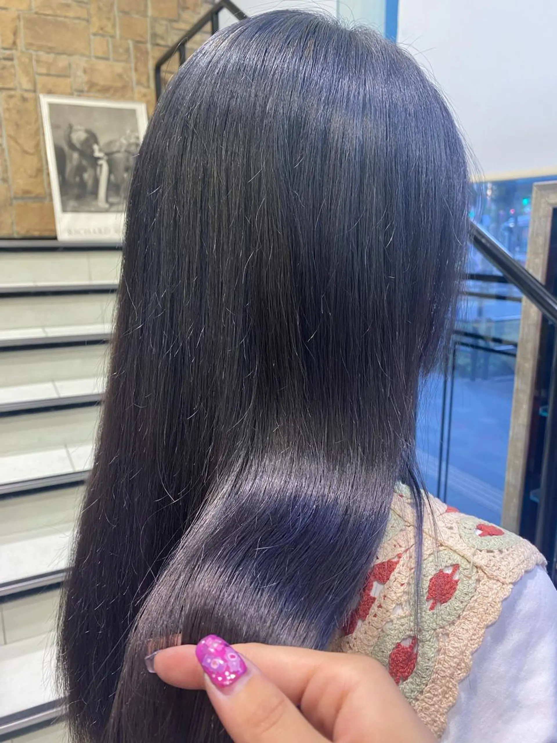 ロング カラー ヘアアレンジ TSUNA 🌙 Lim 五反田のマツエク・マツパデザイン