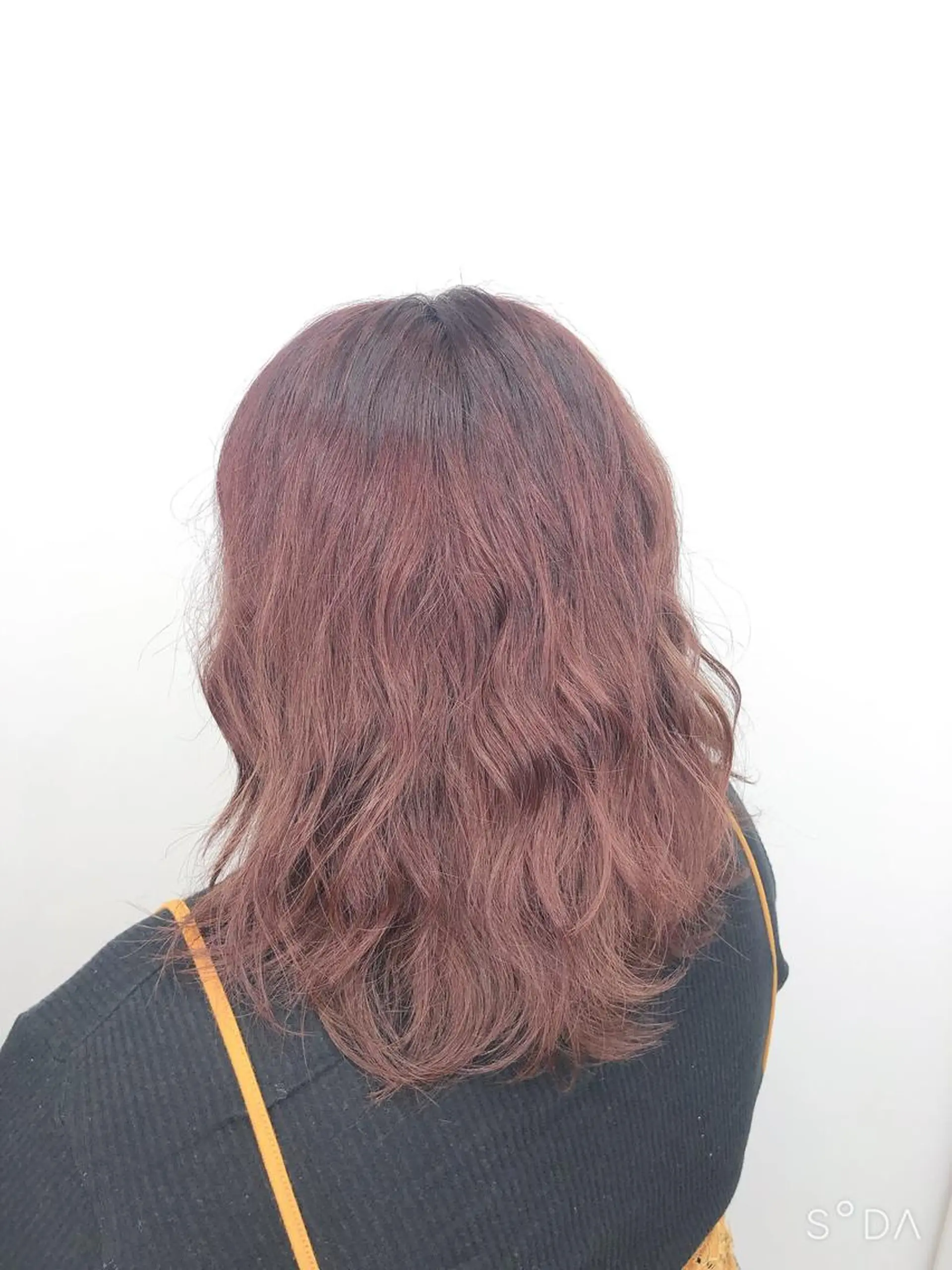 ミディアム カラー カット 縮毛矯正 透明感カラー/ブリー チ✨駒場　笙のヘアスタイル