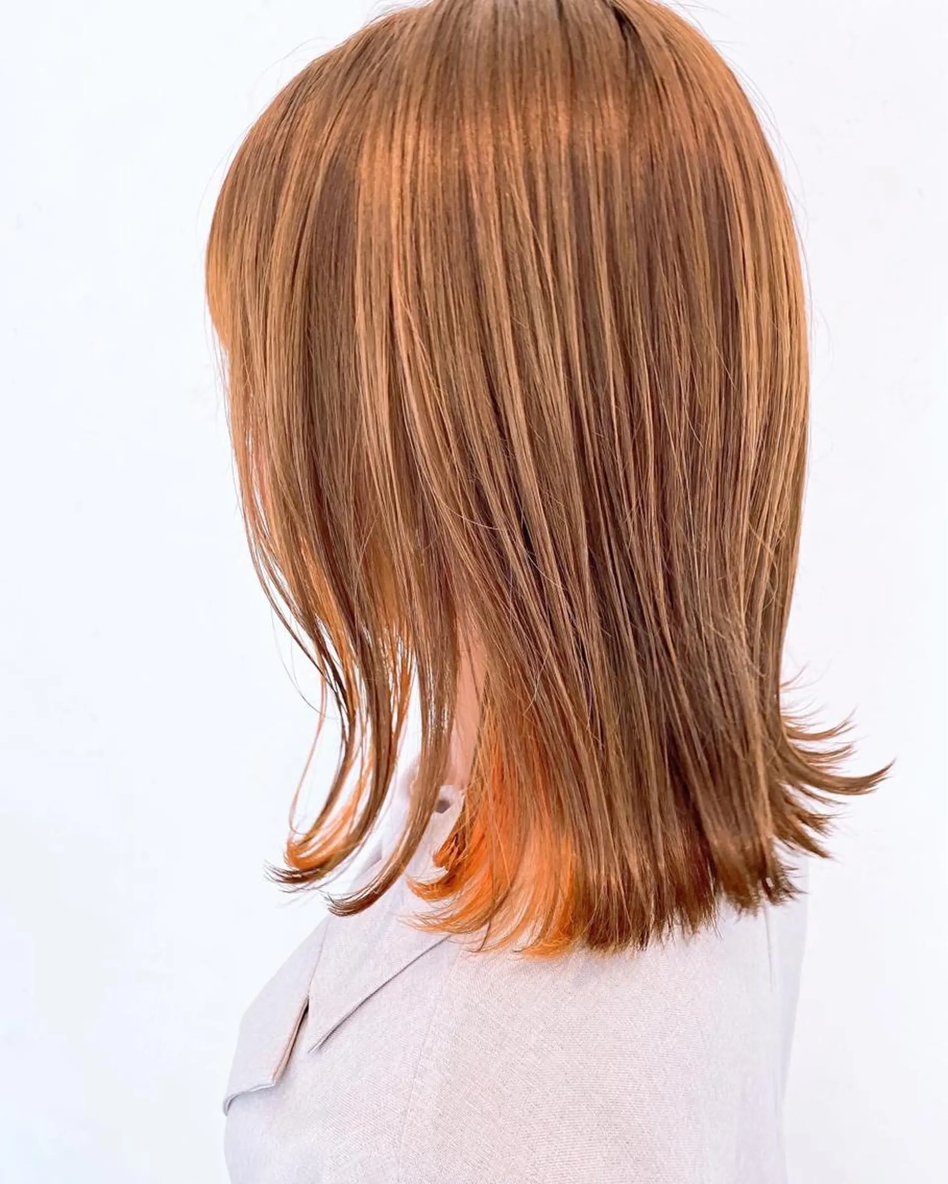 ミディアム カラー 伊藤 さやかのヘアスタイル