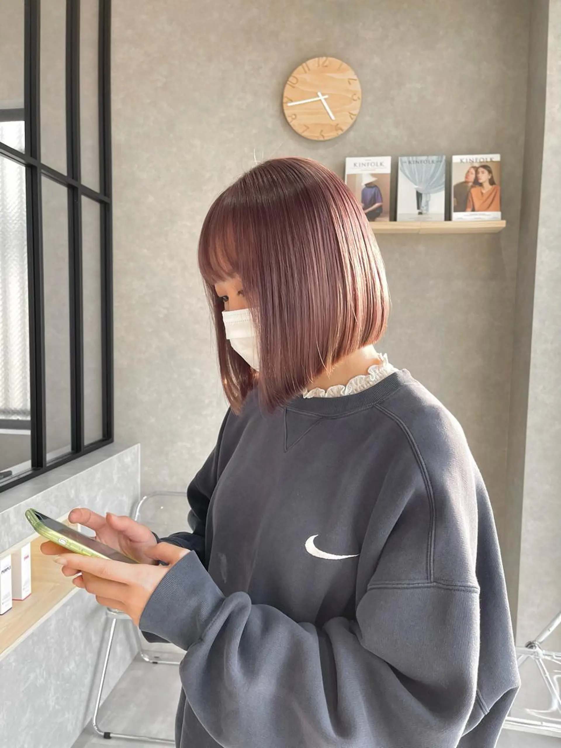 ミディアム カラー 一ノ瀬 暁のヘアスタイル