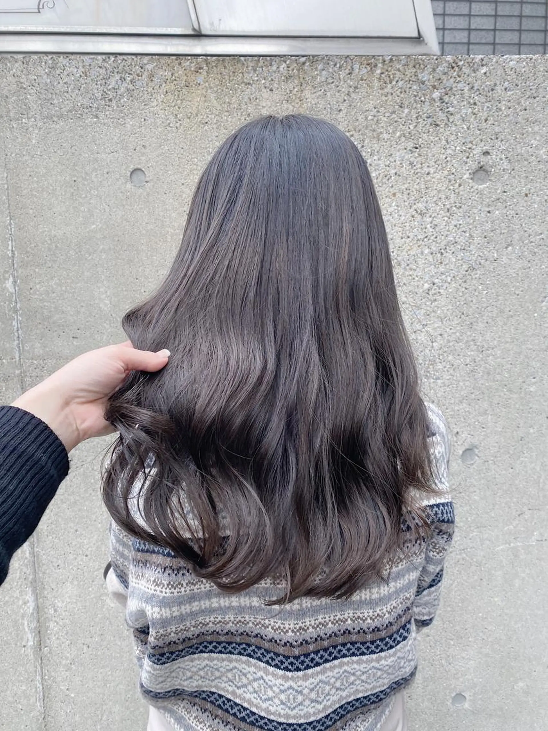 ロング カラー グレージュ ブリーチ指名 NO1🌈SAKIのヘアスタイル