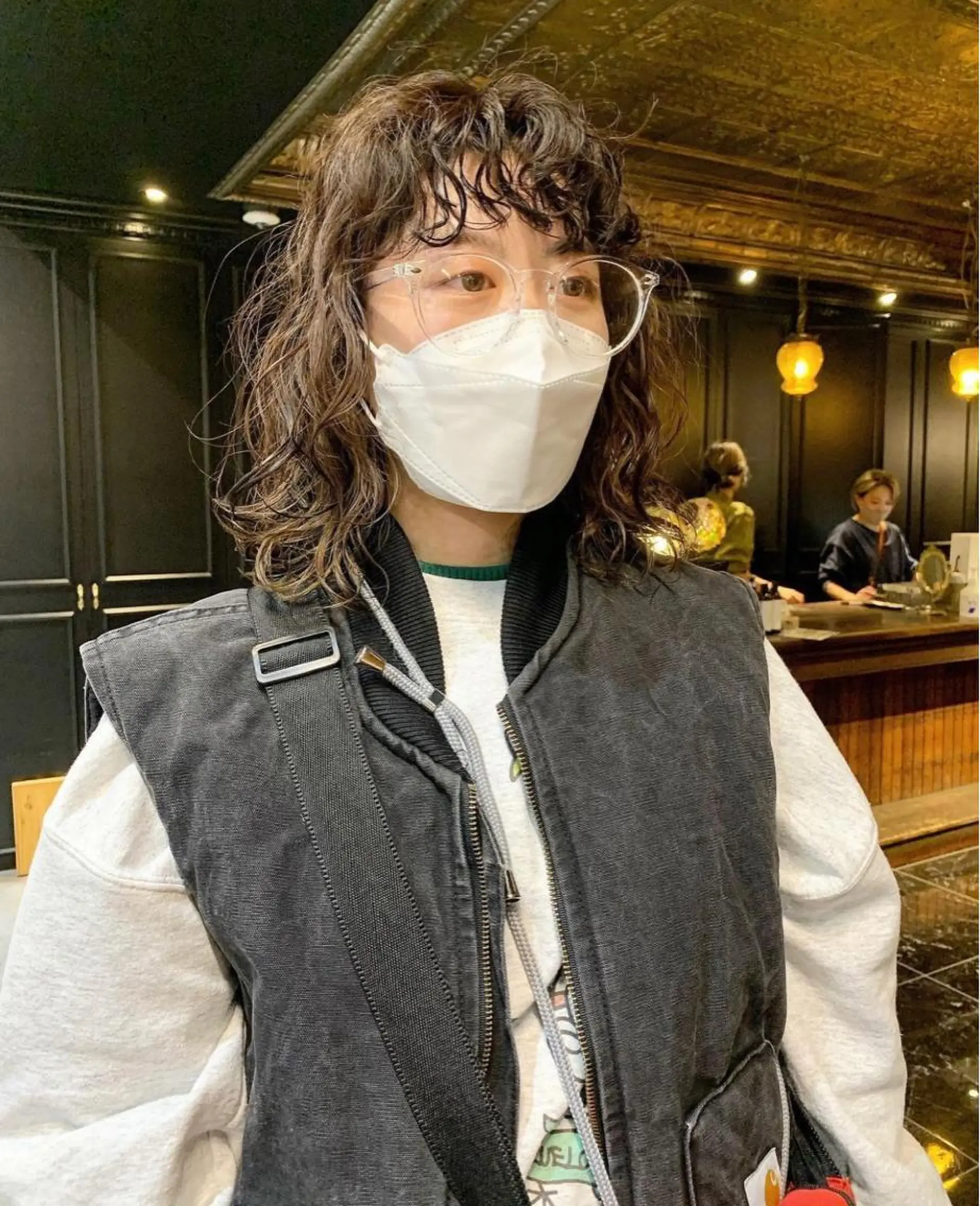 ミディアム パーマ ミディアムパーマ カット パーマ トリートメント 圧倒的デザイン力 店長🎨RENAのヘアスタイル