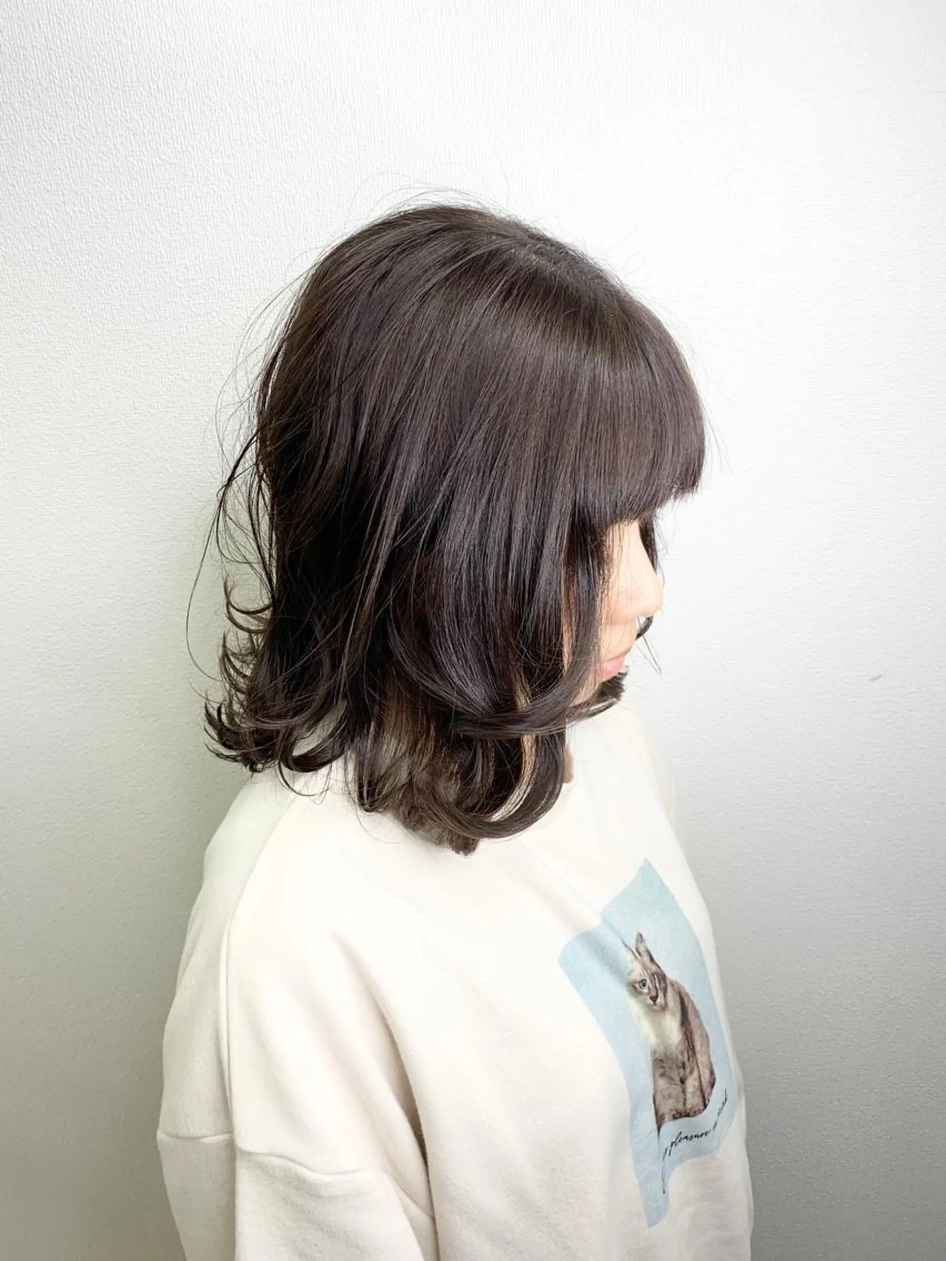 ミディアム ミディアムパーマ ハイライト 髪質改善 縮毛矯正 【清瀬】パサツキ 広がり改善川合剛史のヘアスタイル