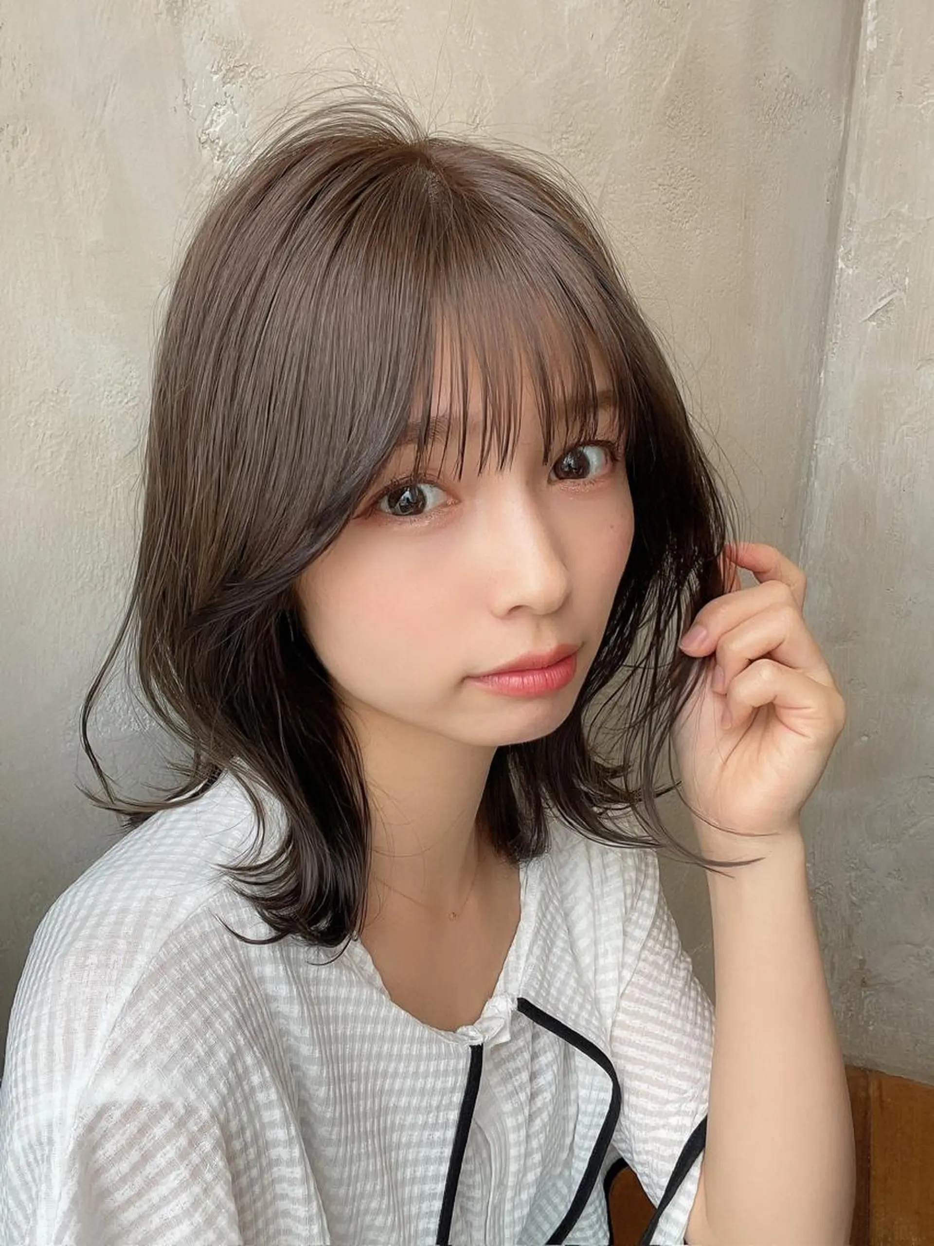 ミディアム カット ヘアカラー トリートメント モテ髪🤍こなれヘア 藤山裕大のヘアスタイル