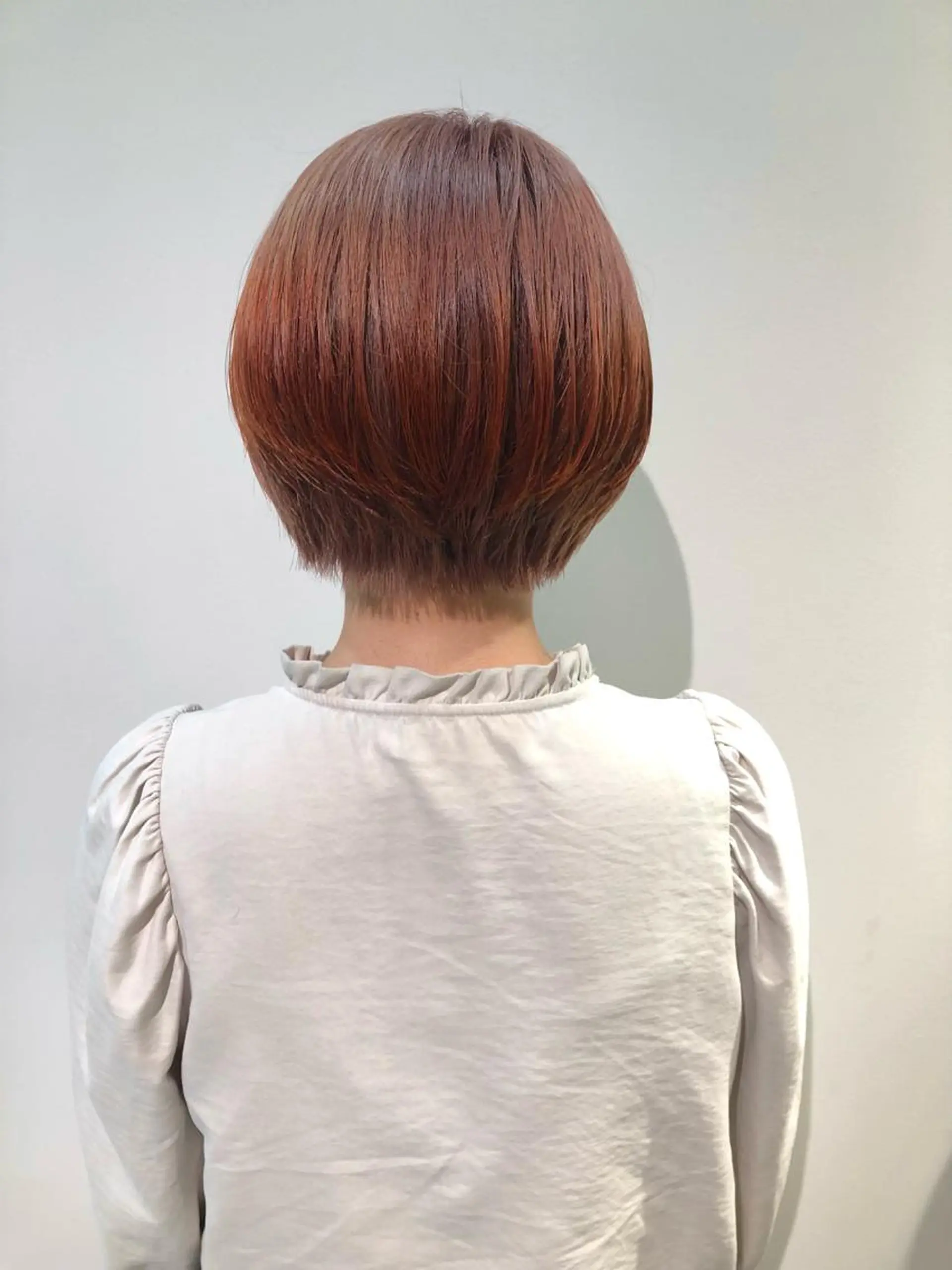 ショート カラー ブリーチ オレンジ ピンクカラー カット ヘアカラー トリートメント ボブレイヤー/ カラー診断/Amiのヘアスタイル