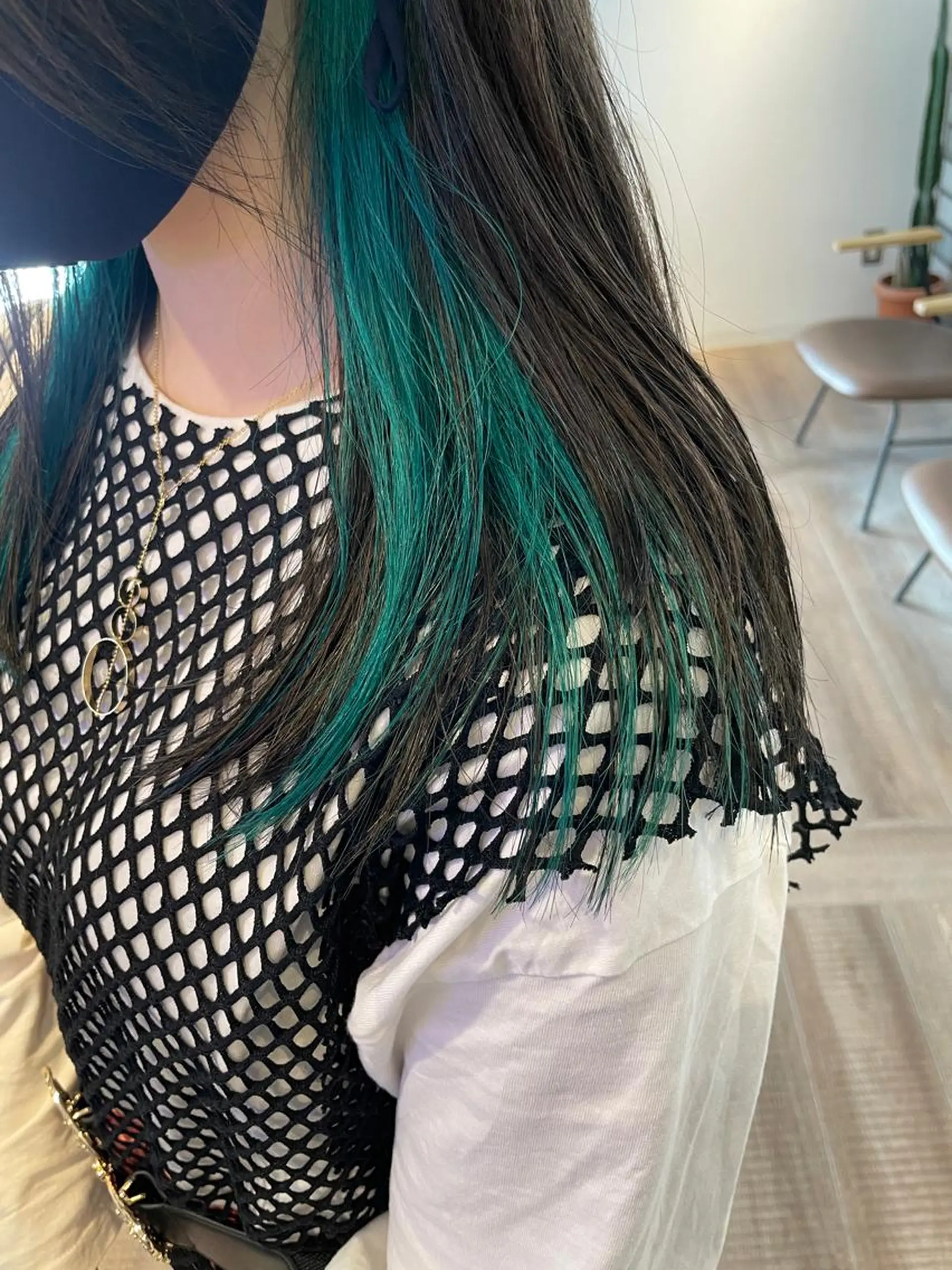 ロング カラー インナーカラー 福永速人 /メンズパーマのヘアスタイル