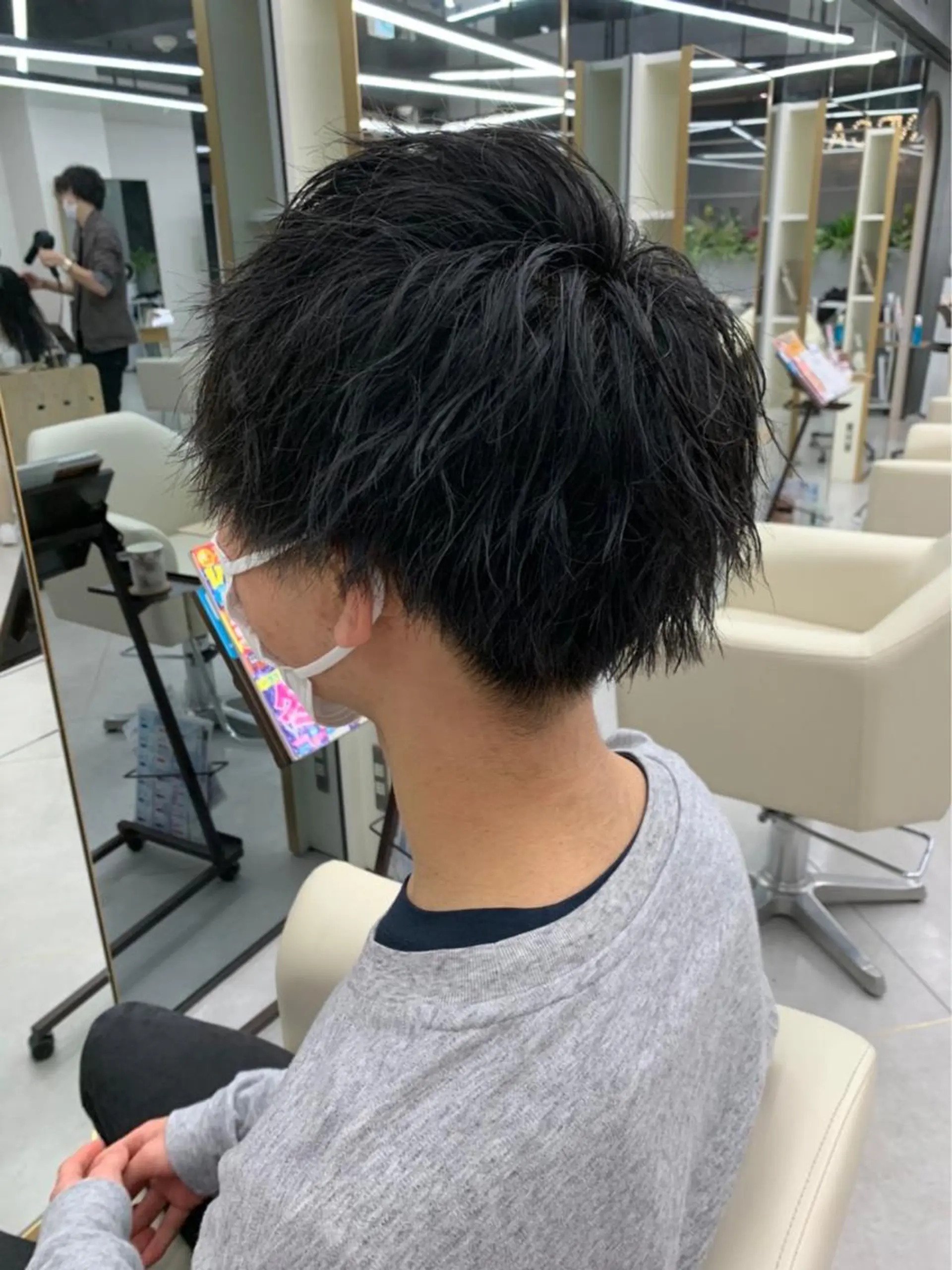 パーマ メンズ 梶 久菜乃のヘアスタイル