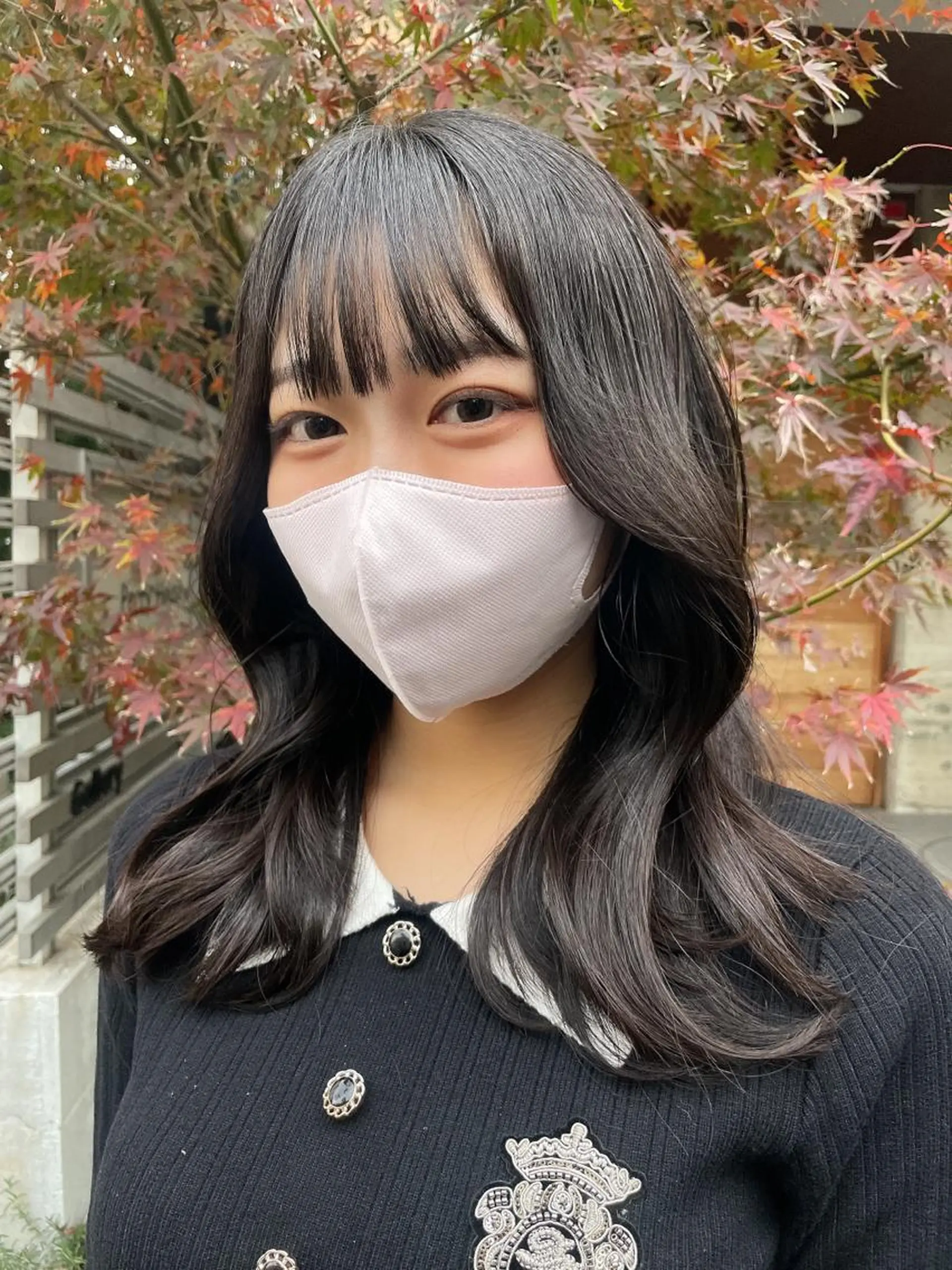 セミロング カラー カット ヘアカラー トリートメント 顔周りカット× 髪質改善【リョウ】のヘアスタイル