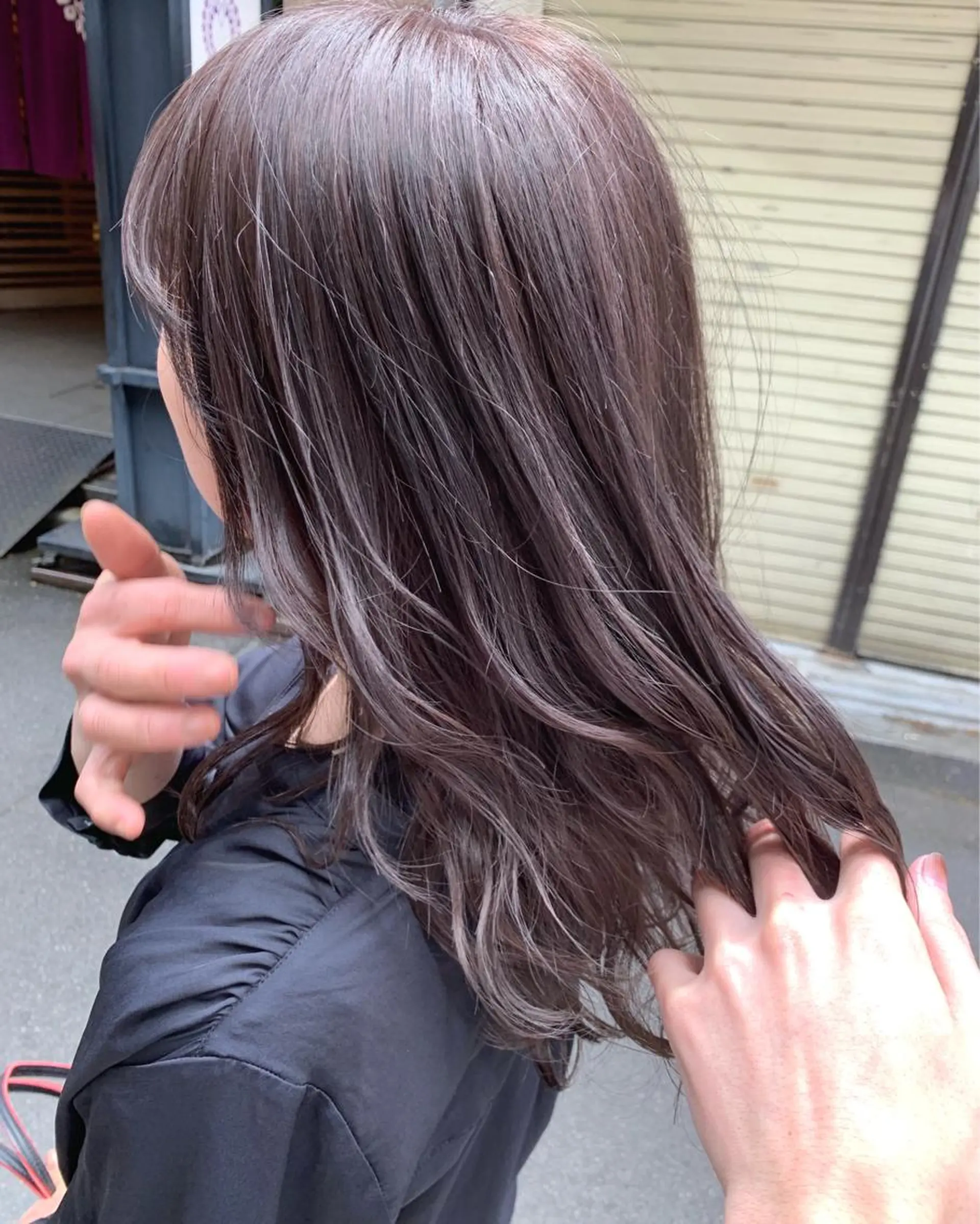 ミディアム カット ヘアカラー トリートメント SOA所属・西村あきや トレンド韓国ヘアのヘアスタイル