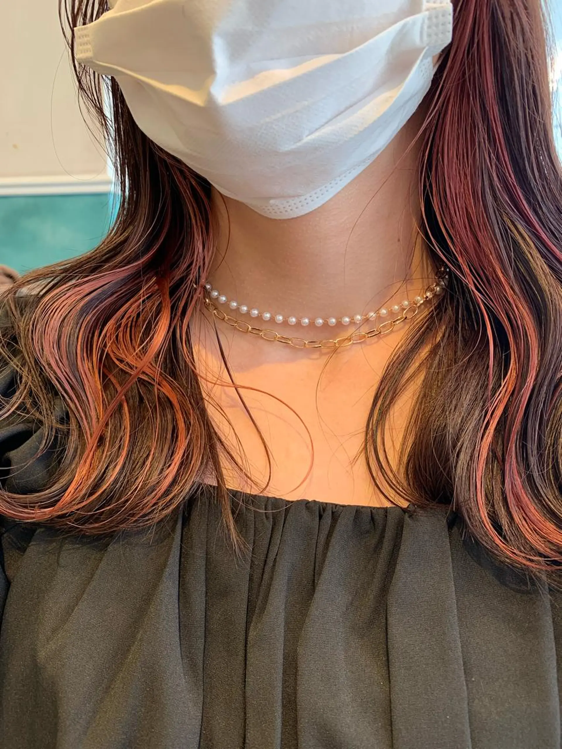 ミディアム 山崎/ボブ縮毛矯正 レイヤー髪質改善のヘアスタイル