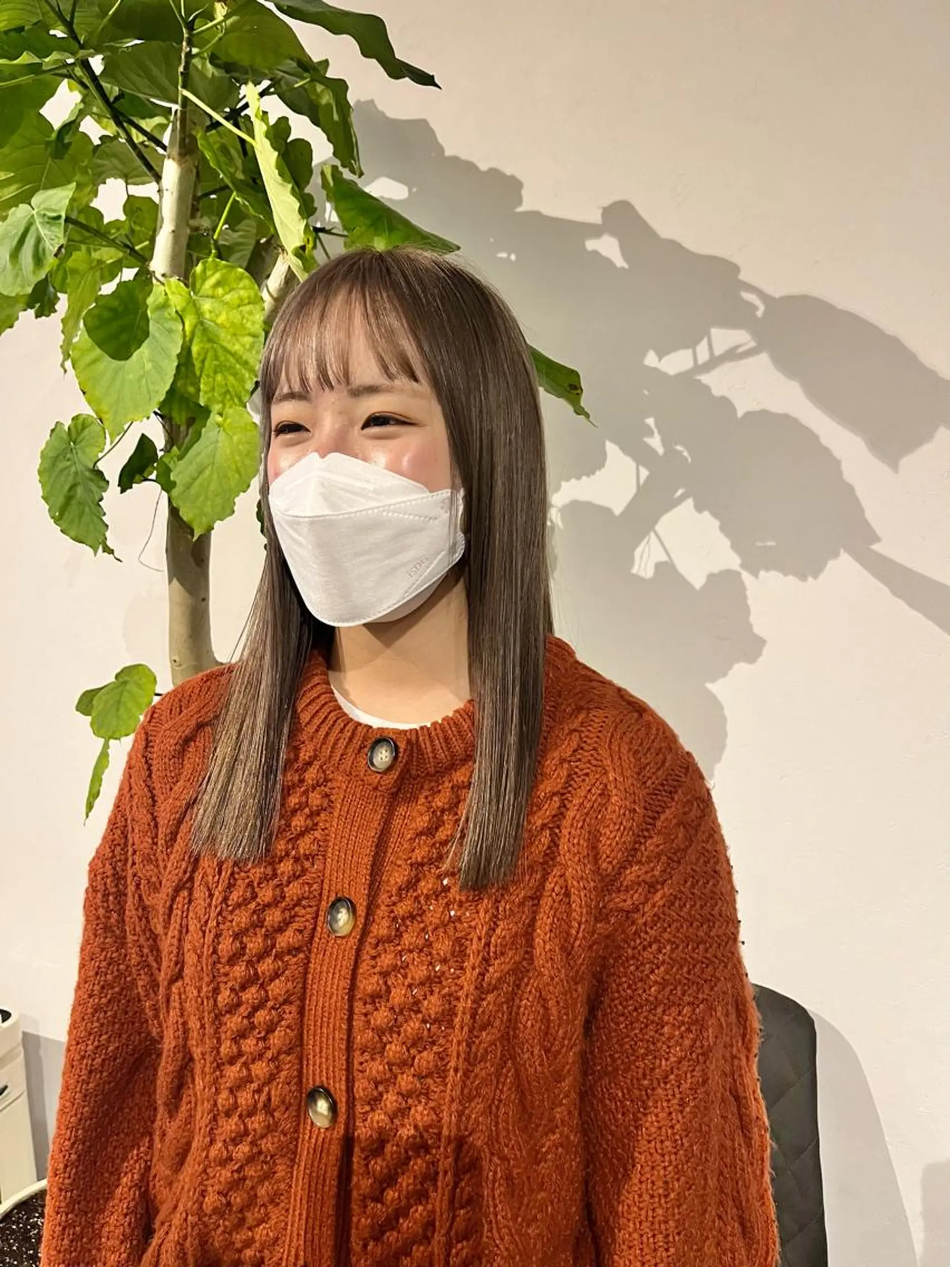 セミロング カラー ベージュカラー ブリーチ ケアブリーチ 透明感カラー ダブルカラー カット ヘアカラー ショート/パーマ/ カラー/FUKOのヘアスタイル