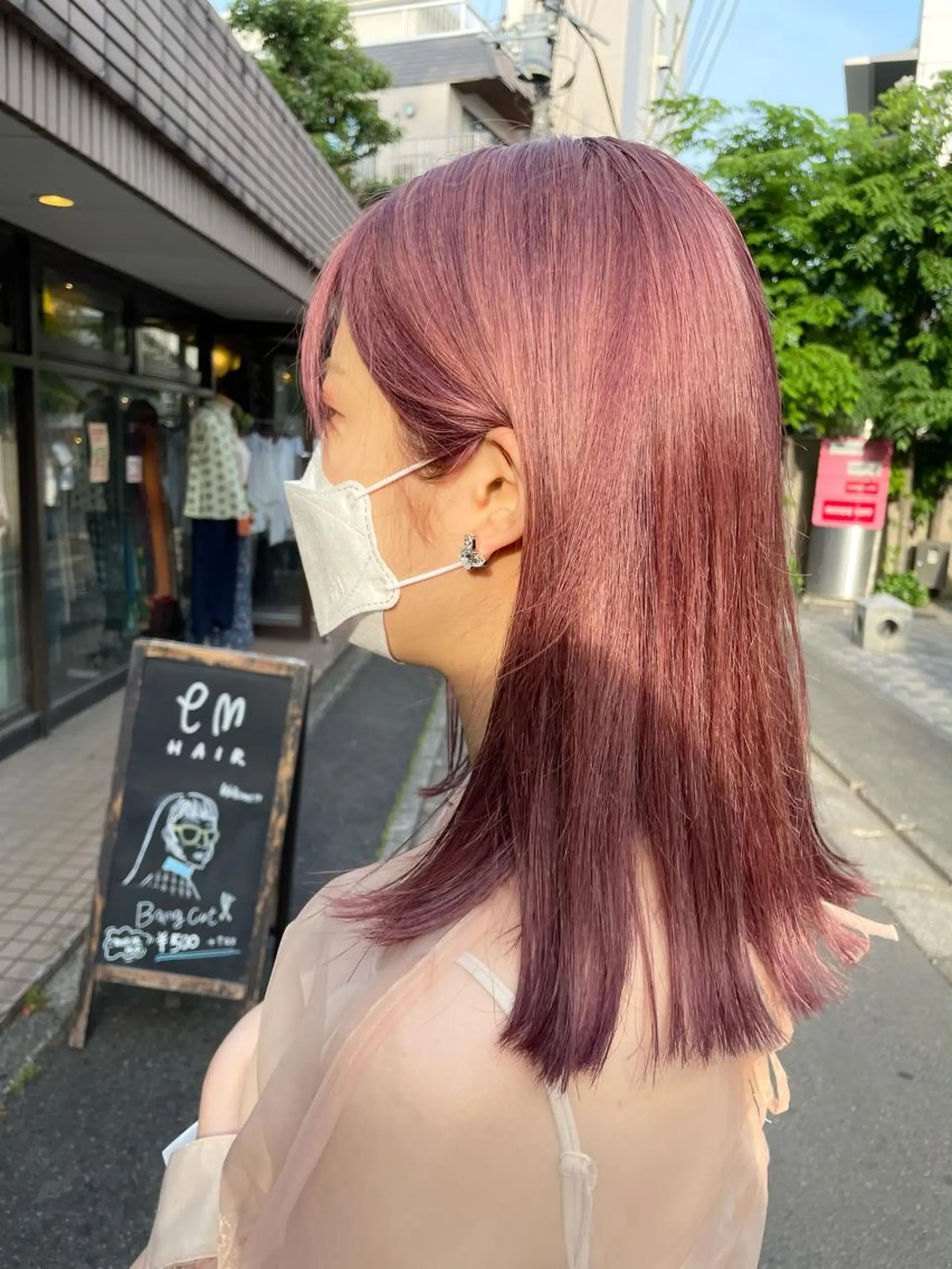 セミロング カラー 🌿レイヤーボブ/パ ーマ🌿 木梨健太のヘアスタイル