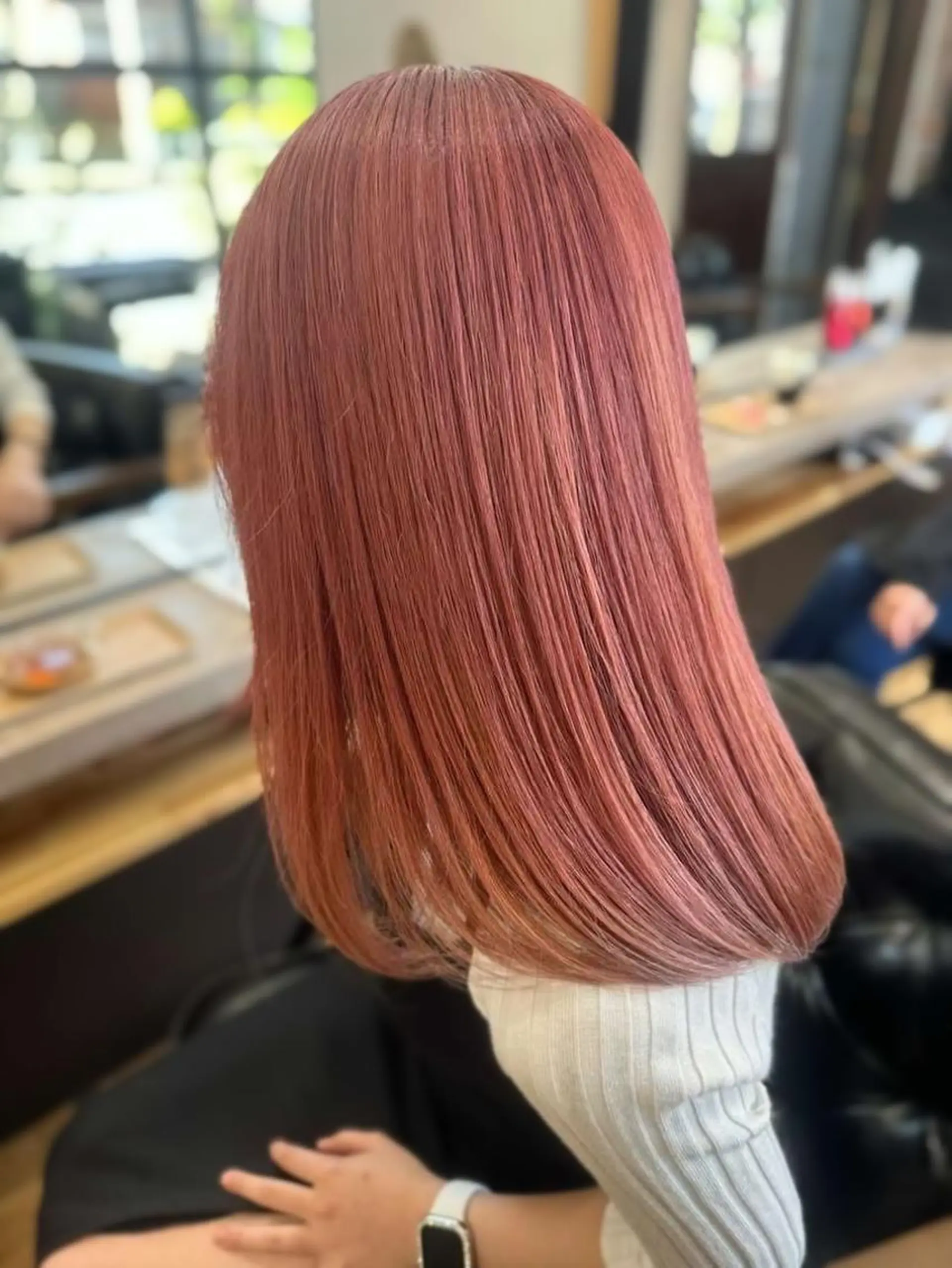 ミディアム カラー ダブルカラー ピンクカラー カット ヘアカラー 【ショートボブ🤎】 YU-KAのヘアスタイル