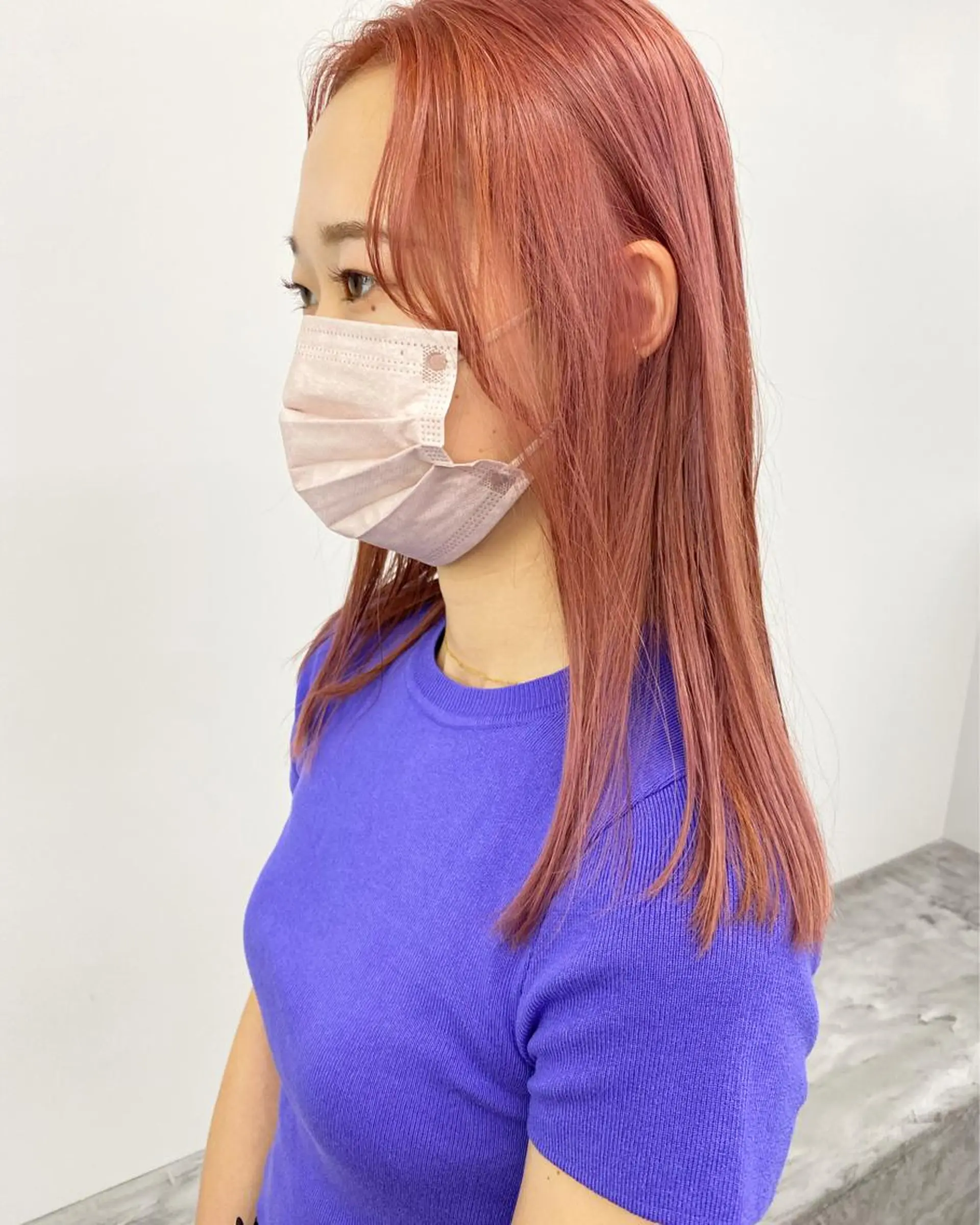 セミロング カラー 寒河江 友花のヘアスタイル