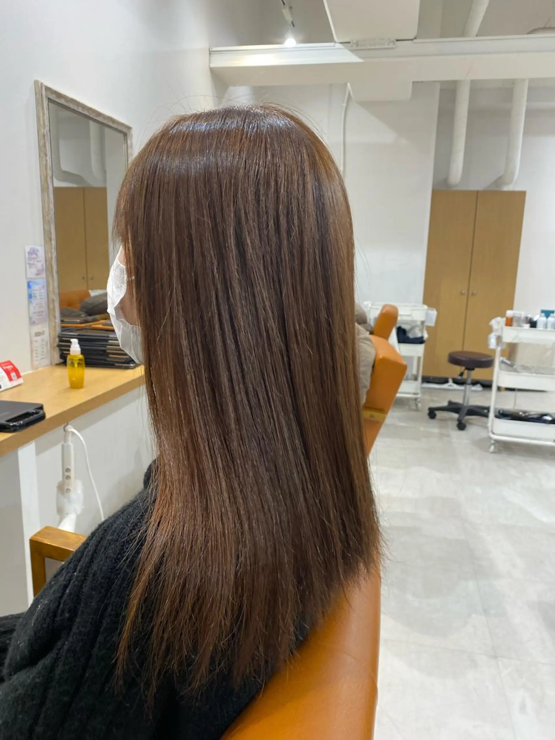 セミロング パーマ 山﨑 燦人のヘアスタイル