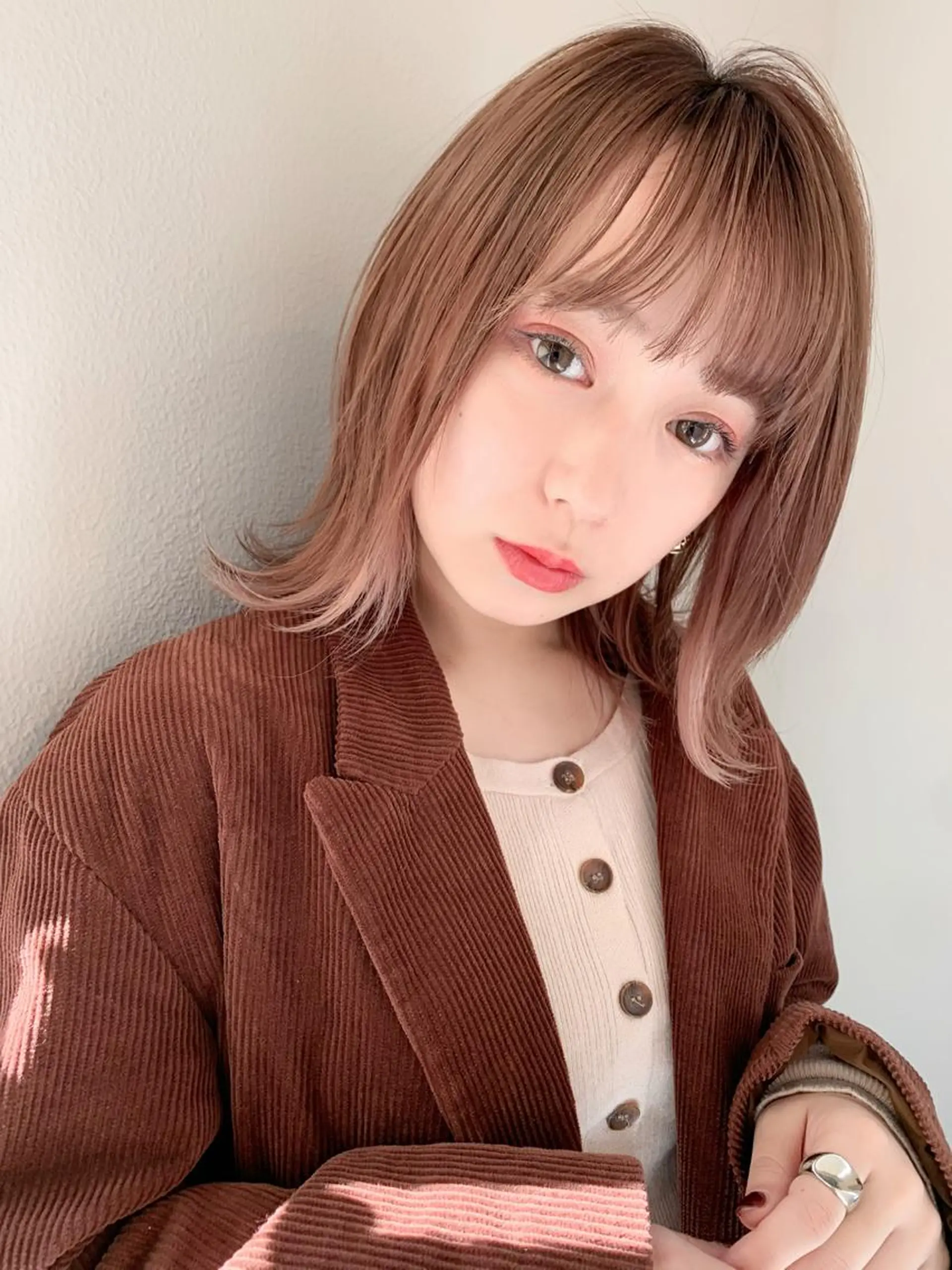 ミディアム カラー 髪質改善☆ 縮毛矯正miyuのヘアスタイル