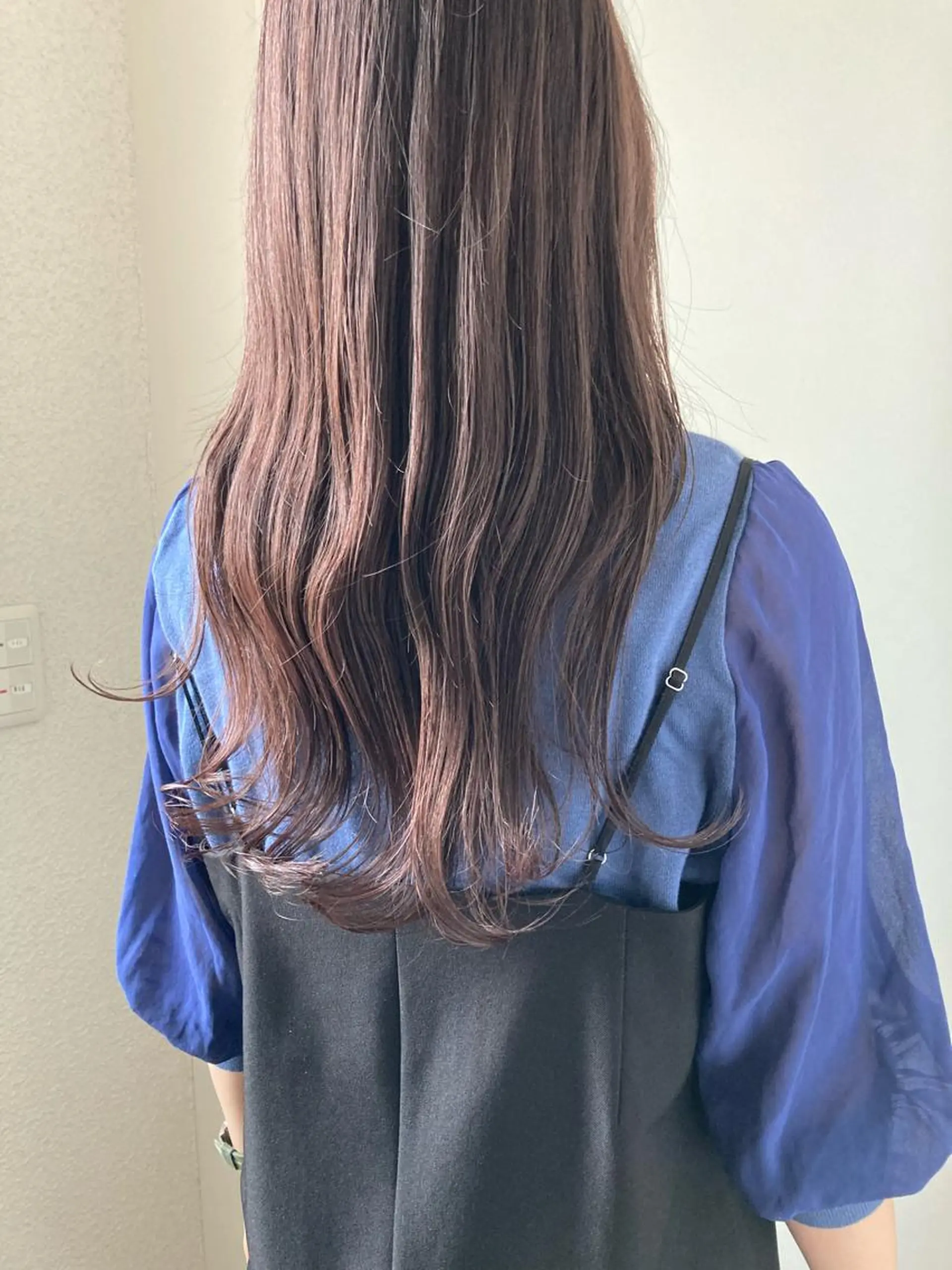 セミロング カラー ベージュカラー 透明感カラー ラベンダーカラー ラベンダーベージュ カット 縮毛矯正 小木曽智美 /ボブ/ショートのヘアスタイル