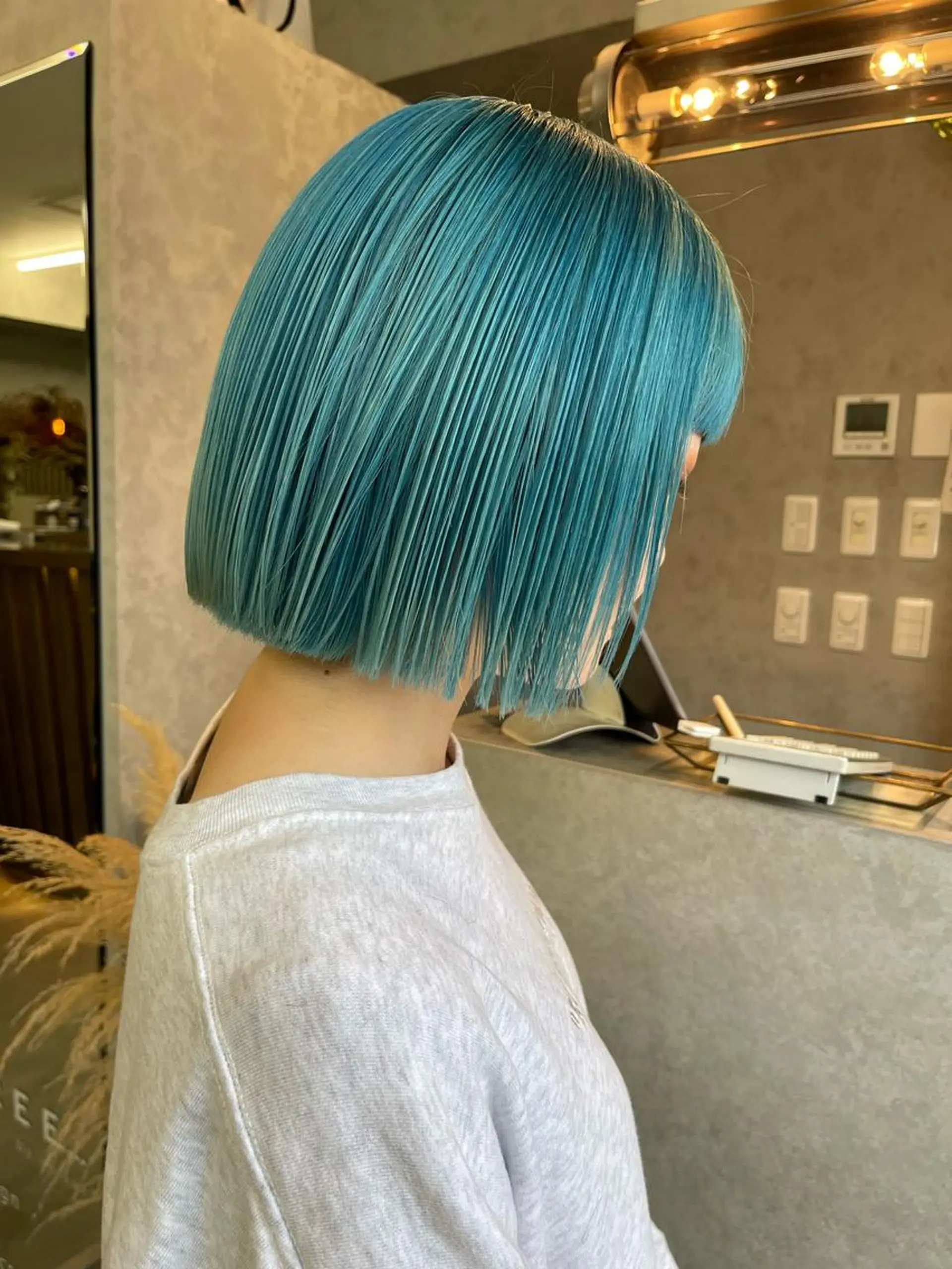 ミディアム カラー カット ヘアカラー トリートメント Haru/THREE …by velvetのヘアスタイル