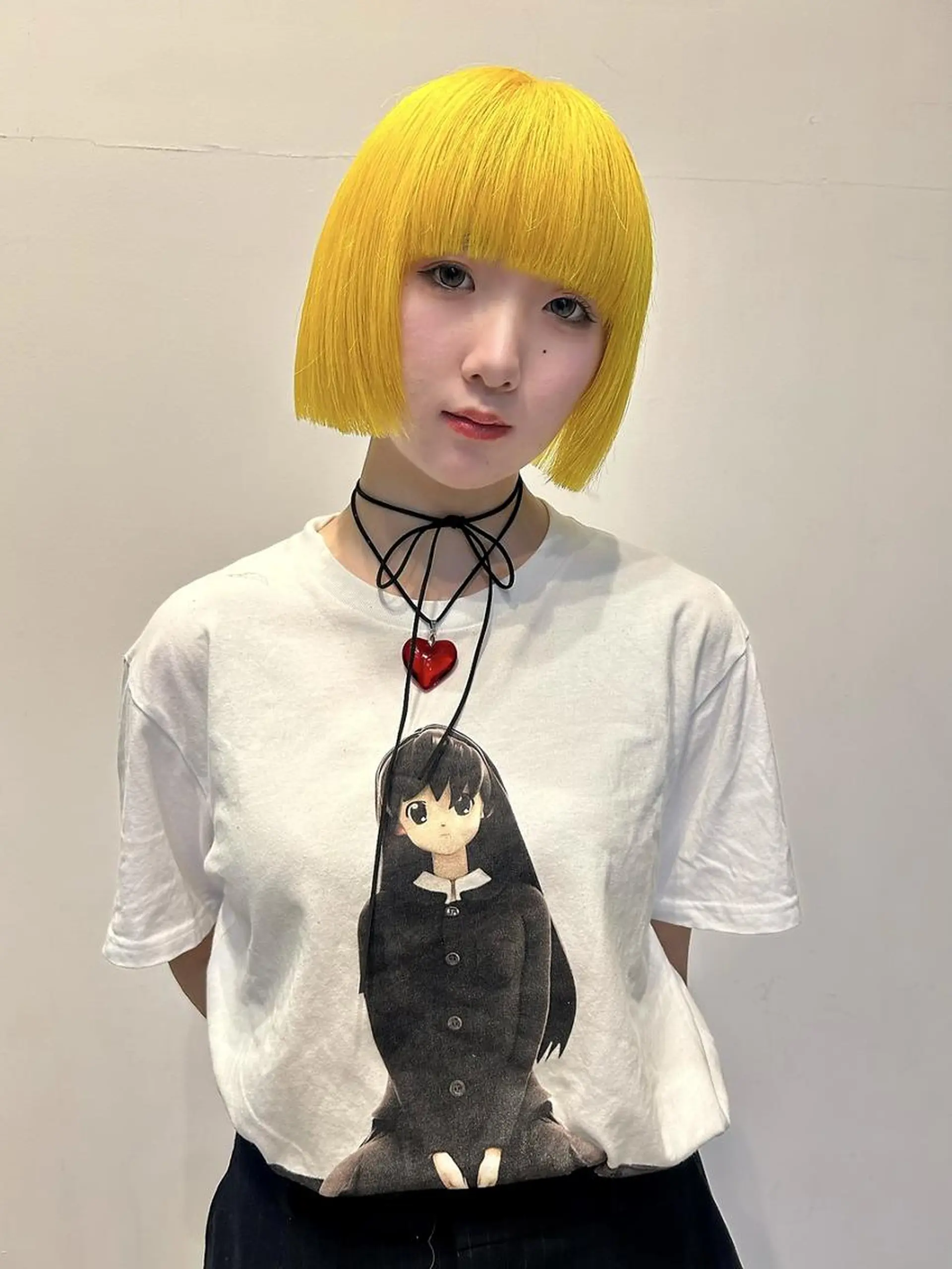 ショート カット ヘアカラー 勝野夏希/ハイトーン /ベージュ/松本のヘアスタイル