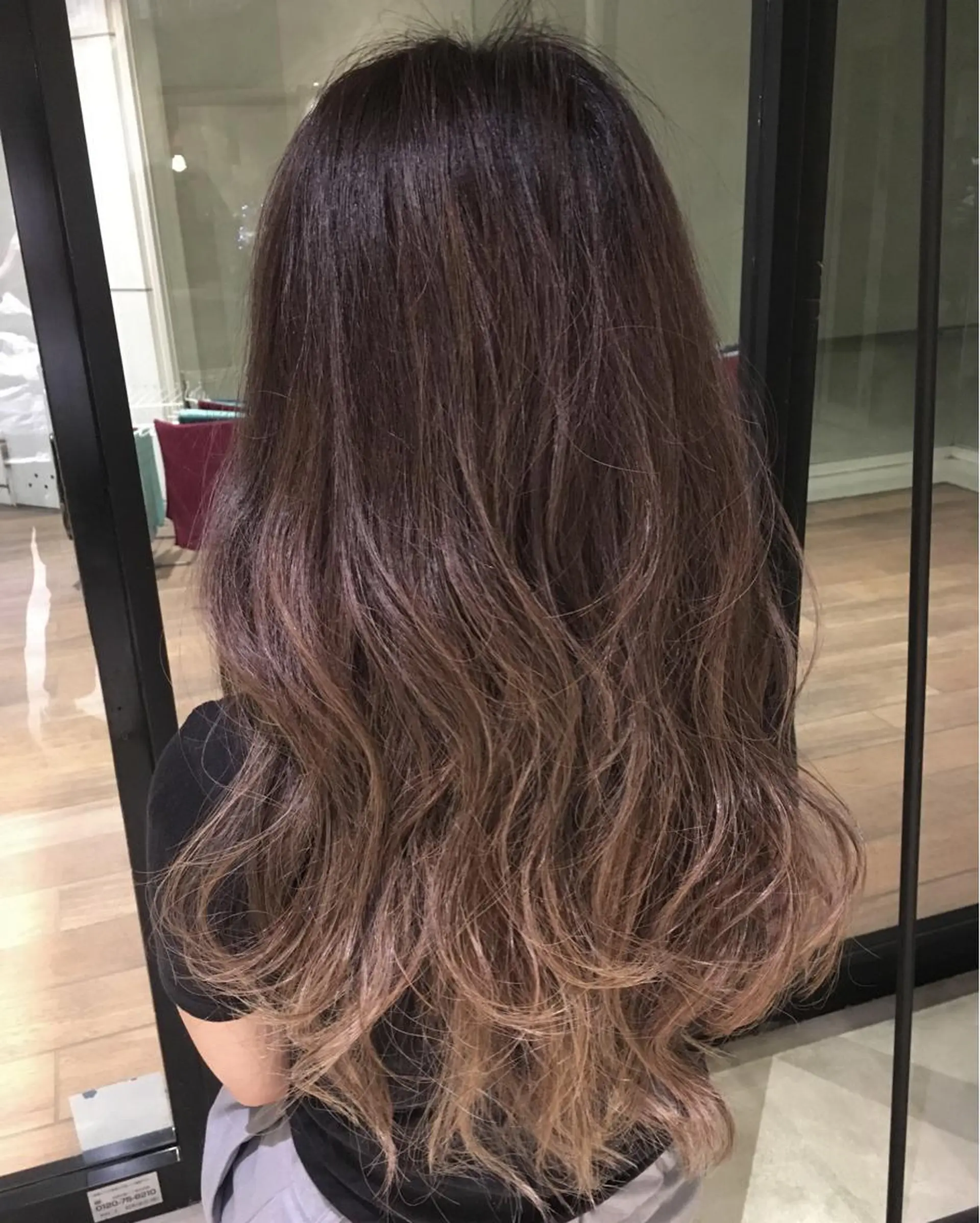 ロング カラー 國村 優のヘアスタイル