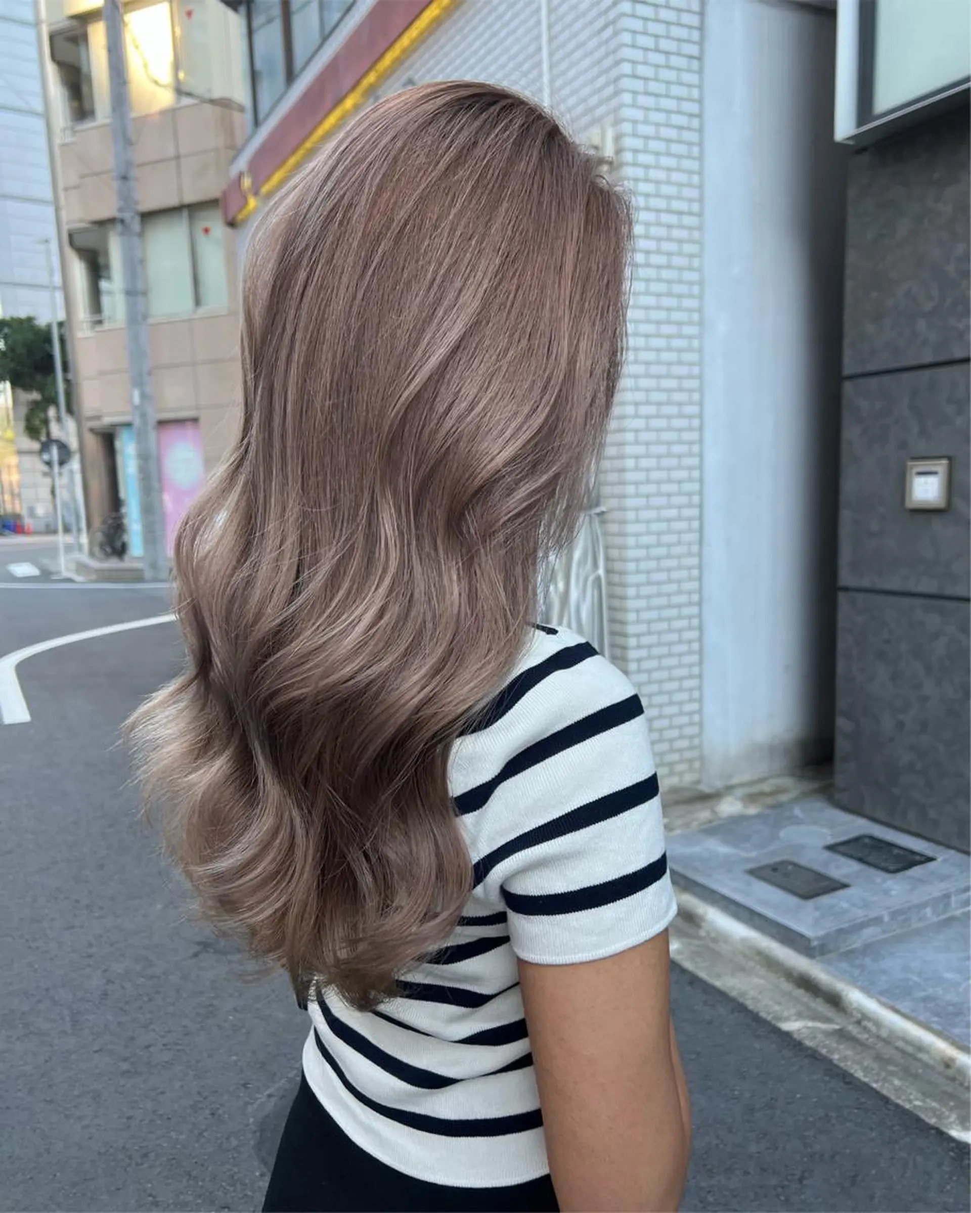 セミロング カラー カット ヘアカラー トリートメント ✨ブリーチ無し 透明感HIDEのヘアスタイル