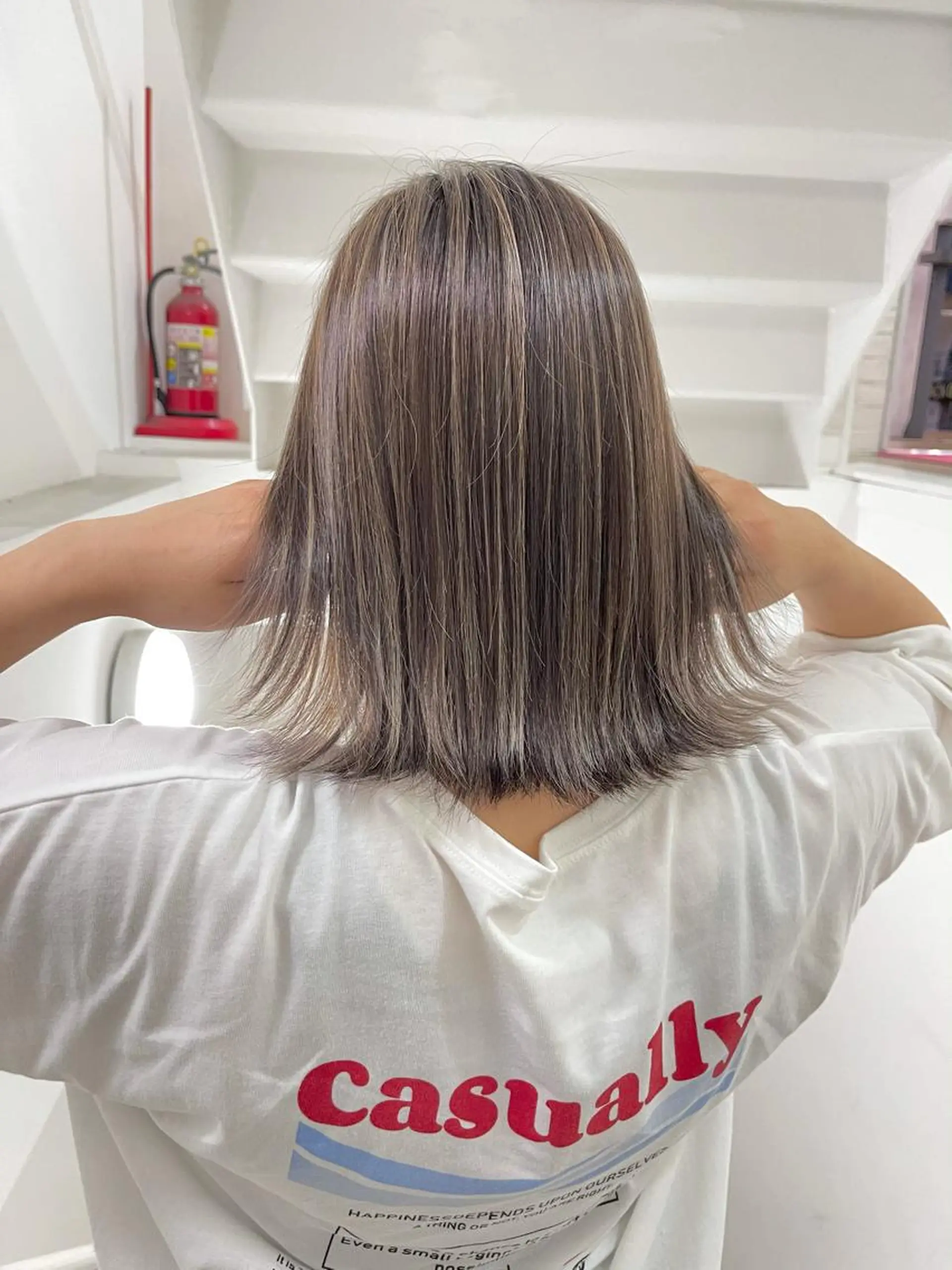 ミディアム カラー ヘアカラー トリートメント Reb_keiji 👑小倉圭司のヘアスタイル