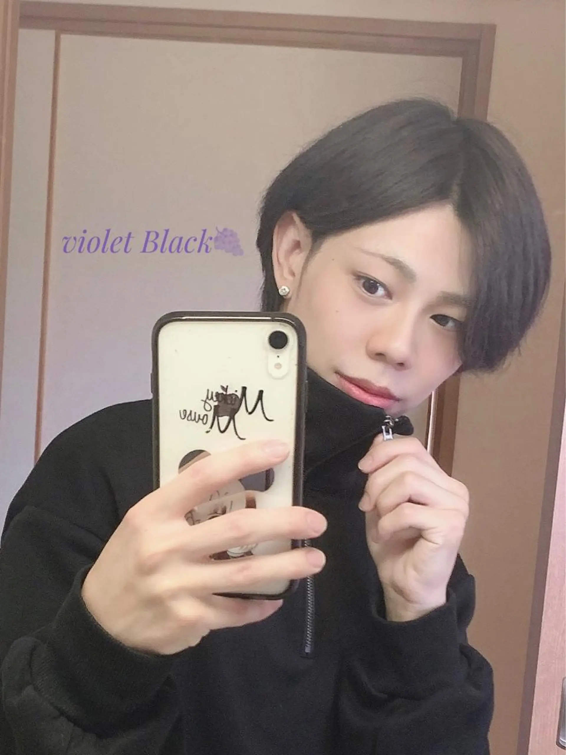 カラー メンズ バイオレットカラー 韓国ヘア/レイヤー/ 顔まわり/りょーとのヘアスタイル